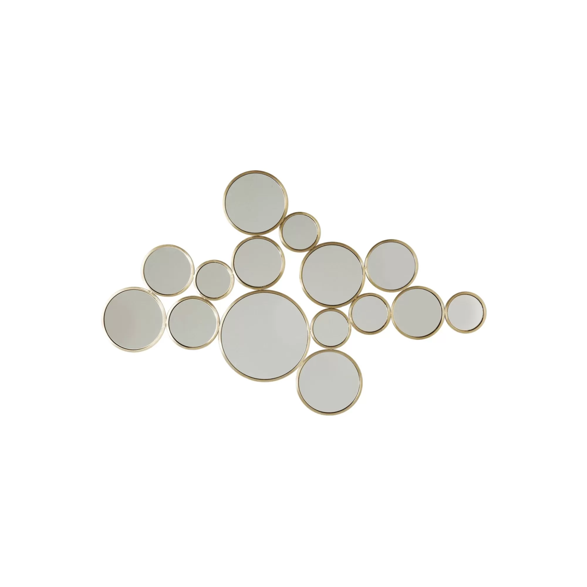 KARE Design Miroir Bubbles Laiton 93x138cm ^ Miroir