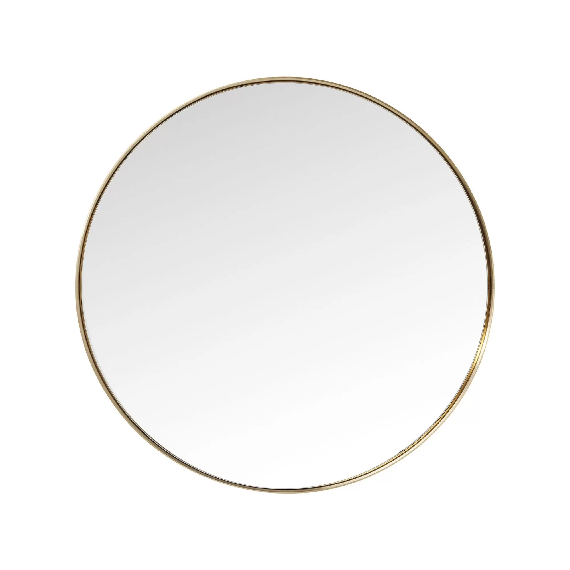 KARE Design Miroir Curve Rond Laiton 100cm ^ Miroir