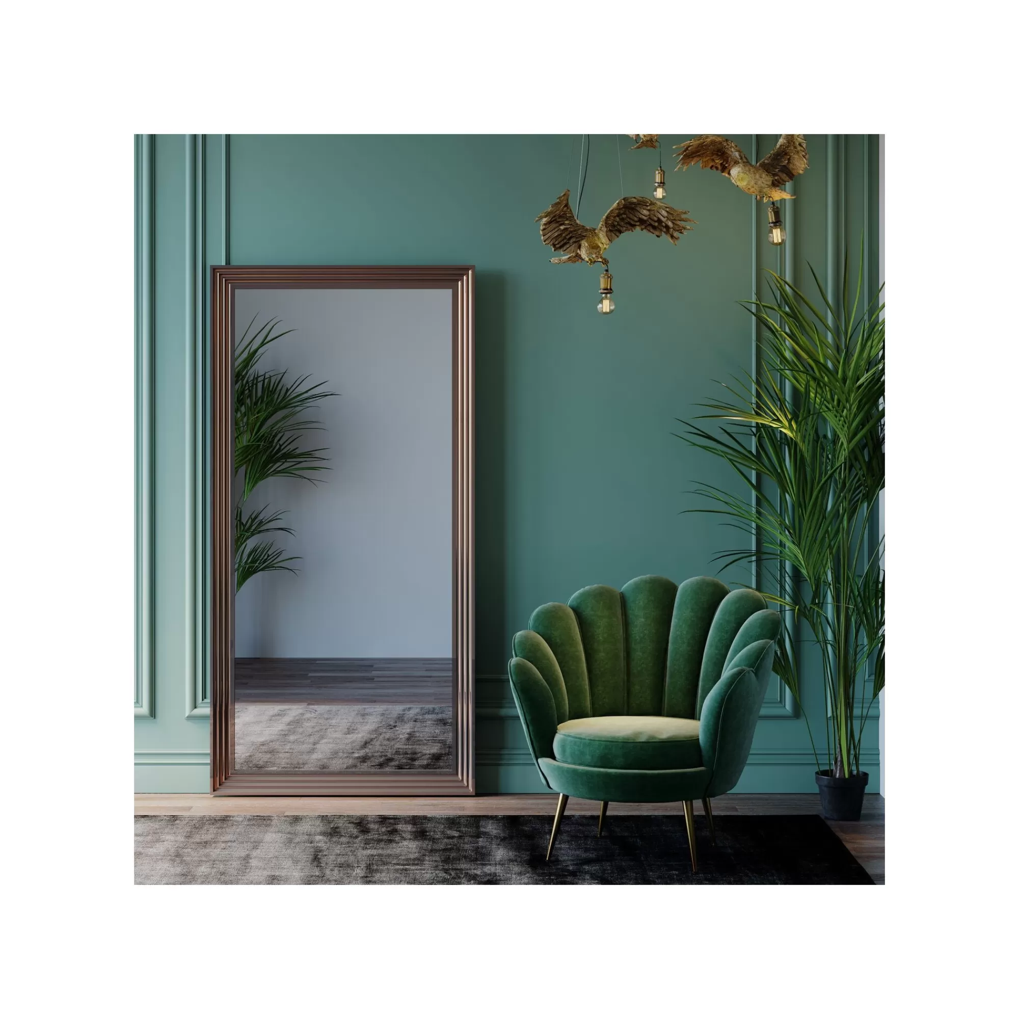 KARE Design Miroir Frame Argenté 180x90cm ^ Miroir