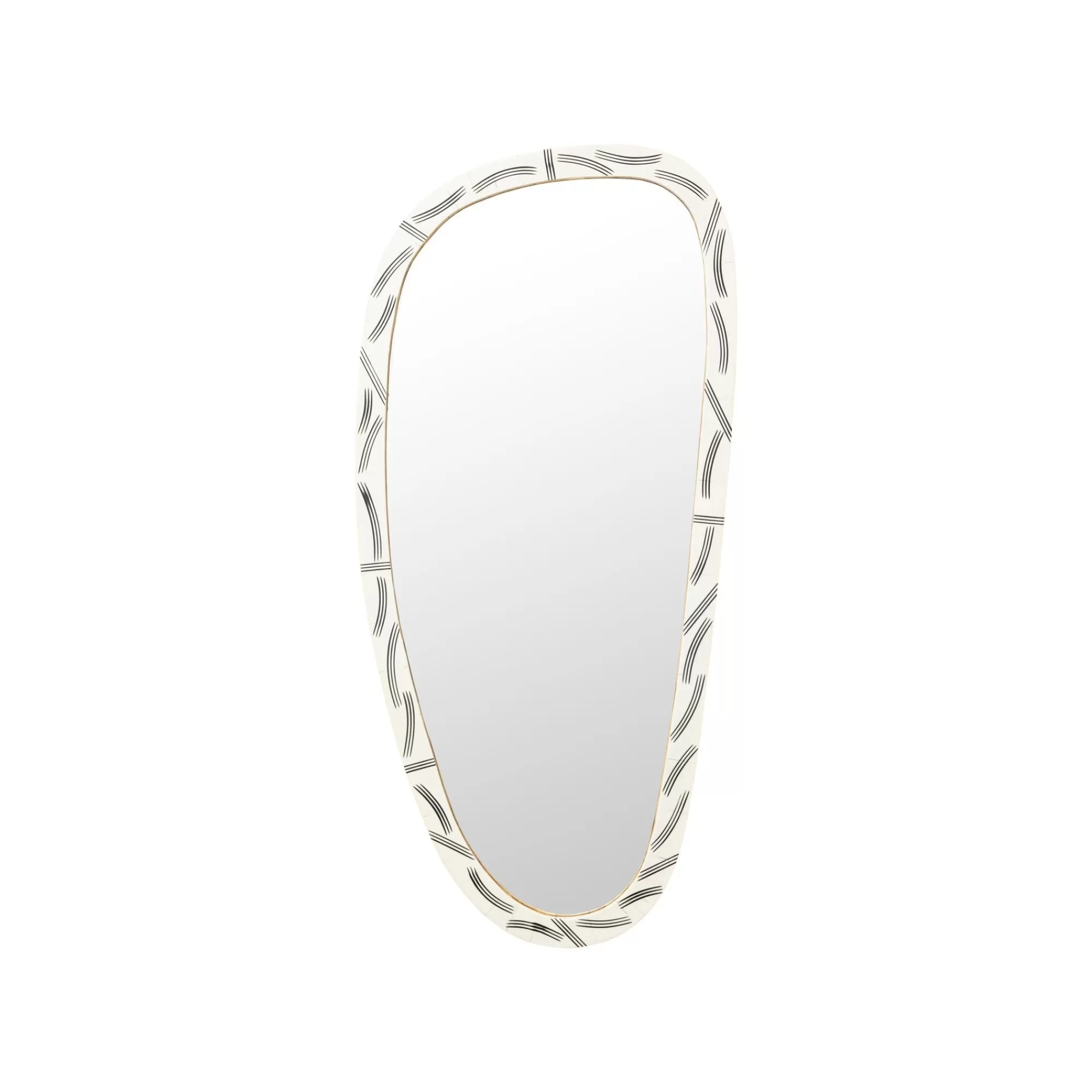 KARE Design Miroir Planos 93x43cm Blanc ^ Miroir