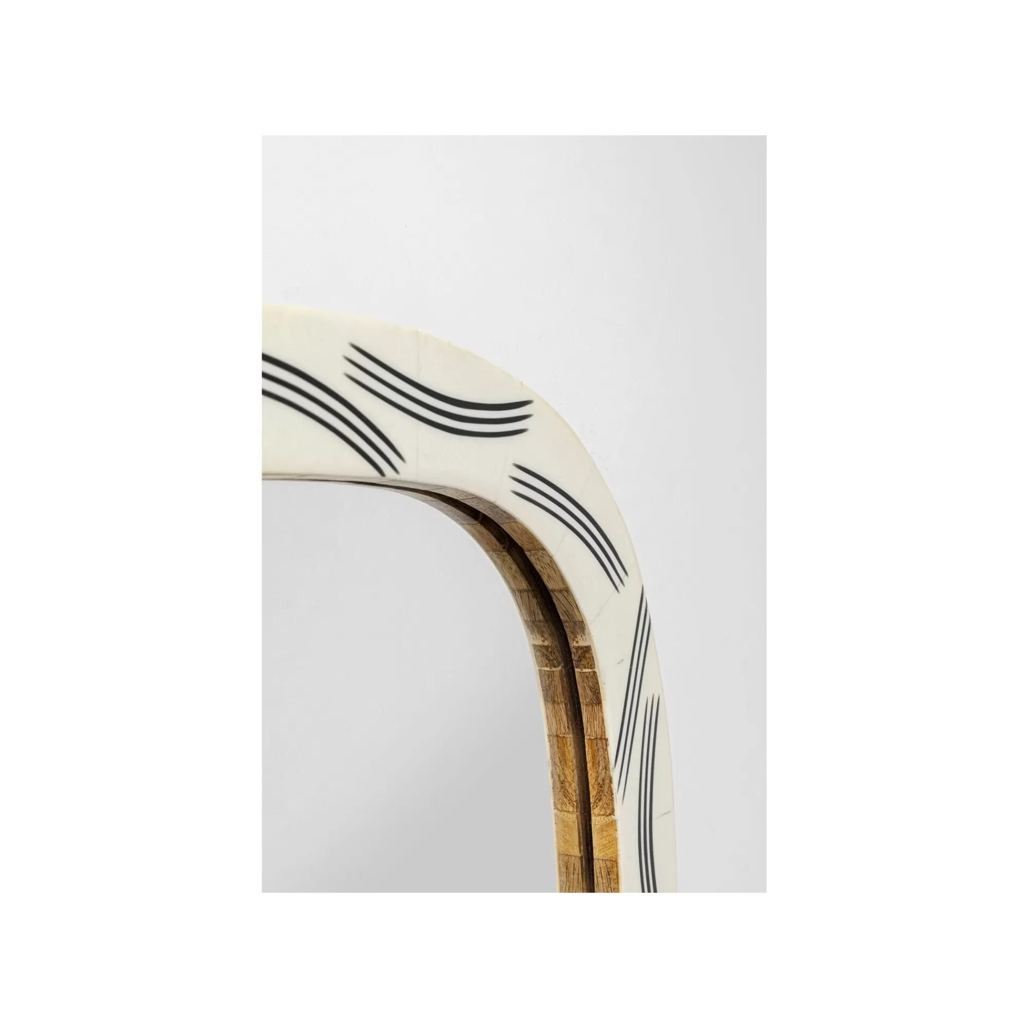 KARE Design Miroir Planos 93x43cm Blanc ^ Miroir