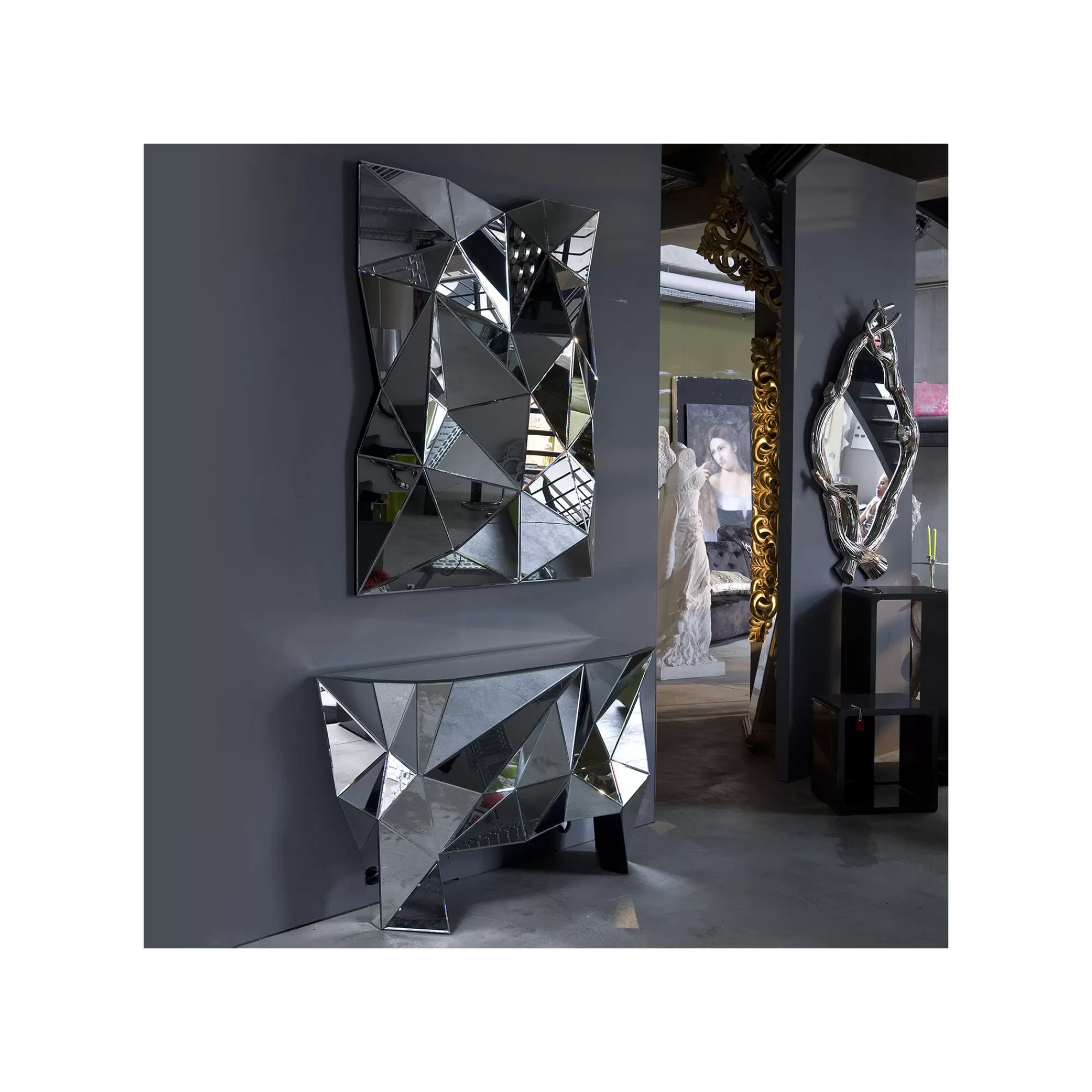 KARE Design Miroir Prisma 140x105cm ^ Miroir