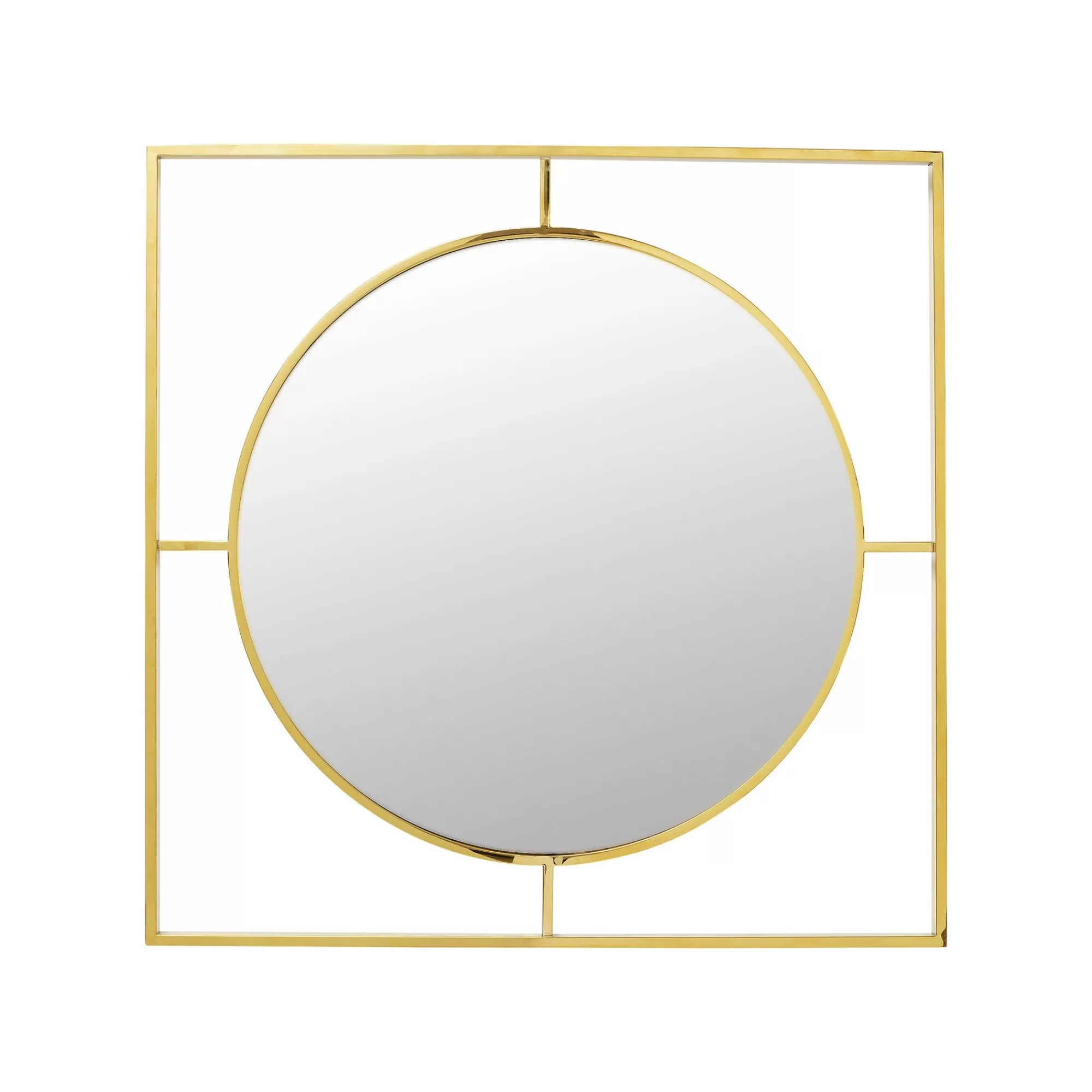 KARE Design Miroir Stanford 90x90cm Doré ^ Miroir