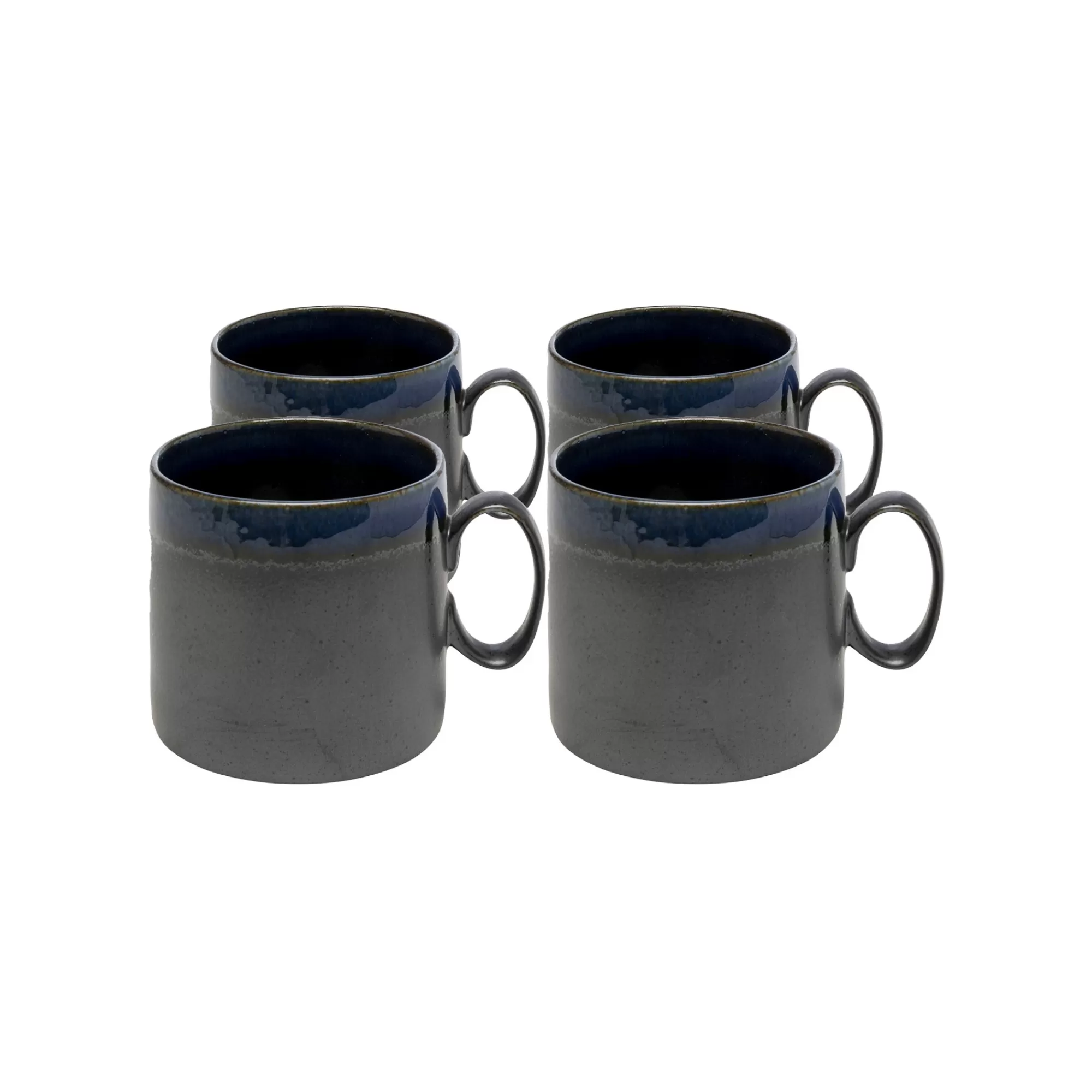 KARE Design Mugs Kassandra Noirs Set De 4 ^ Vaisselle