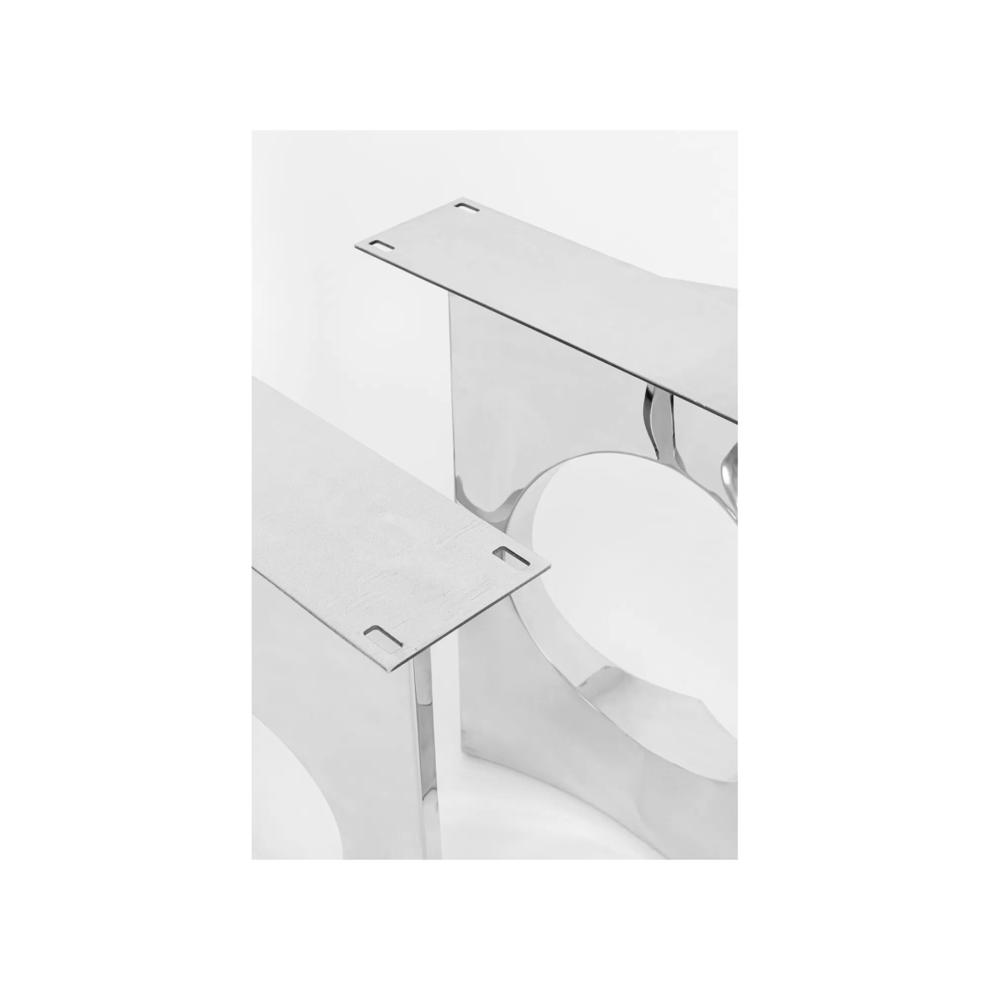 KARE Design Pieds De Table Tavola Oho Chromés Set De 2 ^ Table