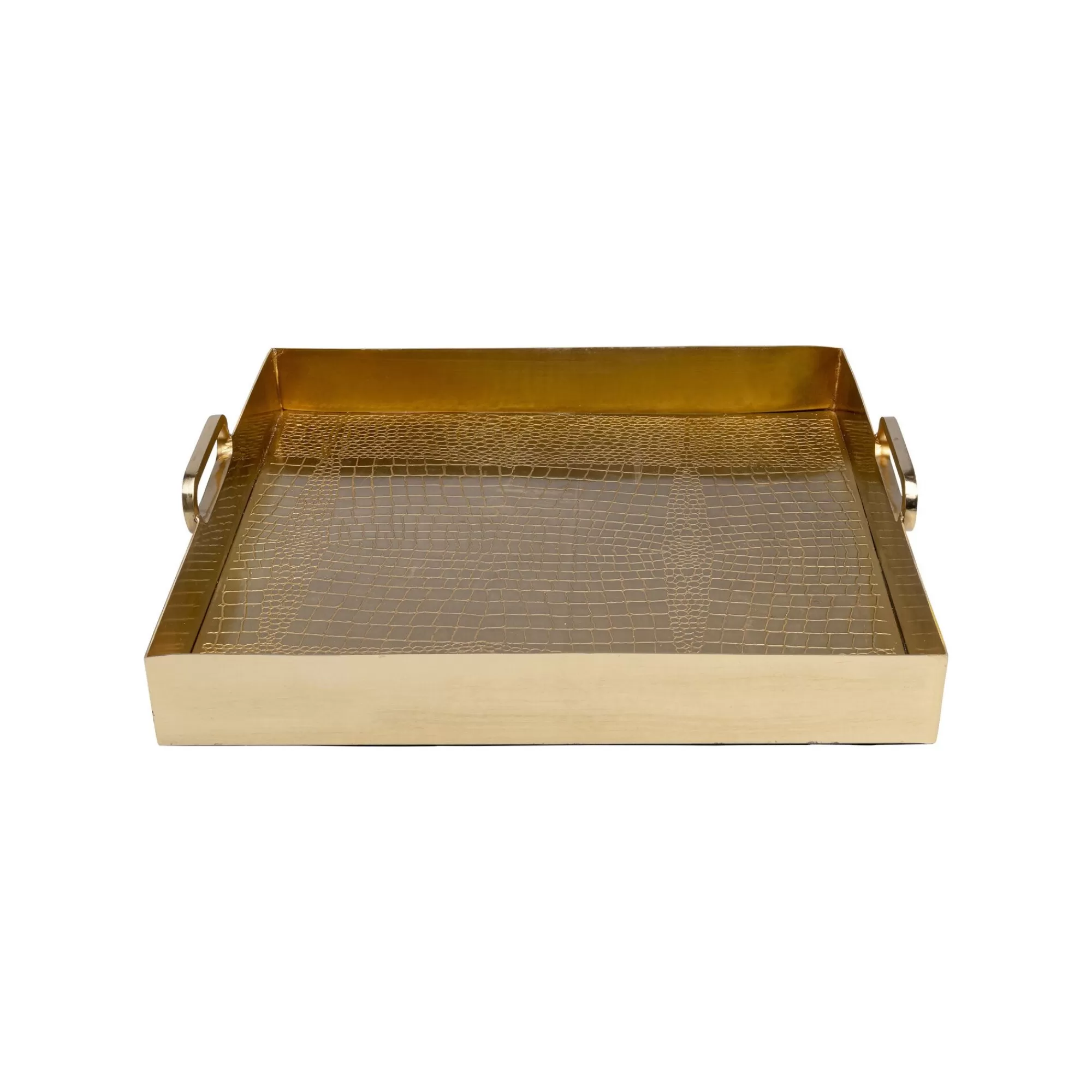 KARE Design Plateau Serpent Doré 42x41cm ^ Vaisselle