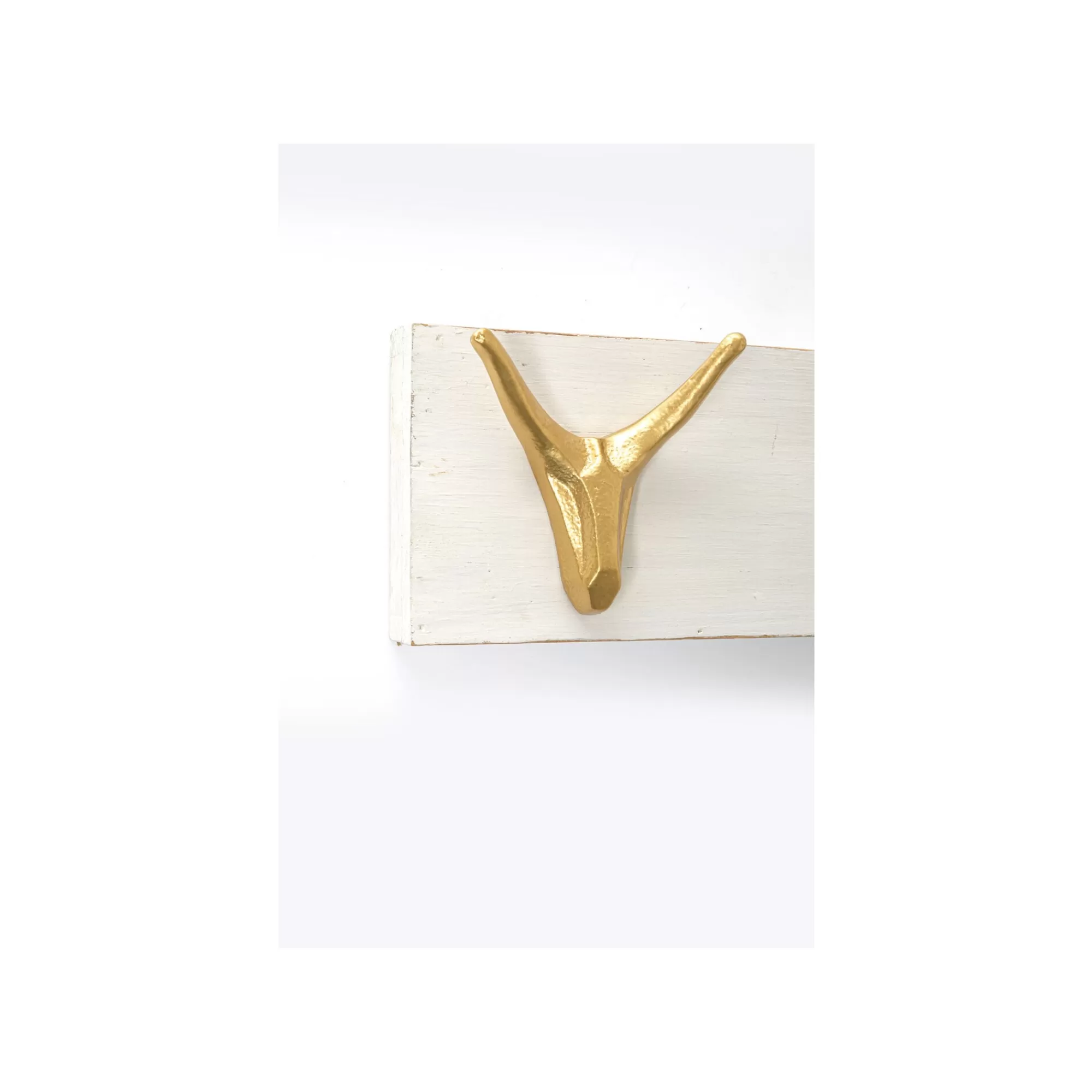KARE Design Portemanteau Mural Cerfs Blanc Et Doré 75cm ^ Portemanteau