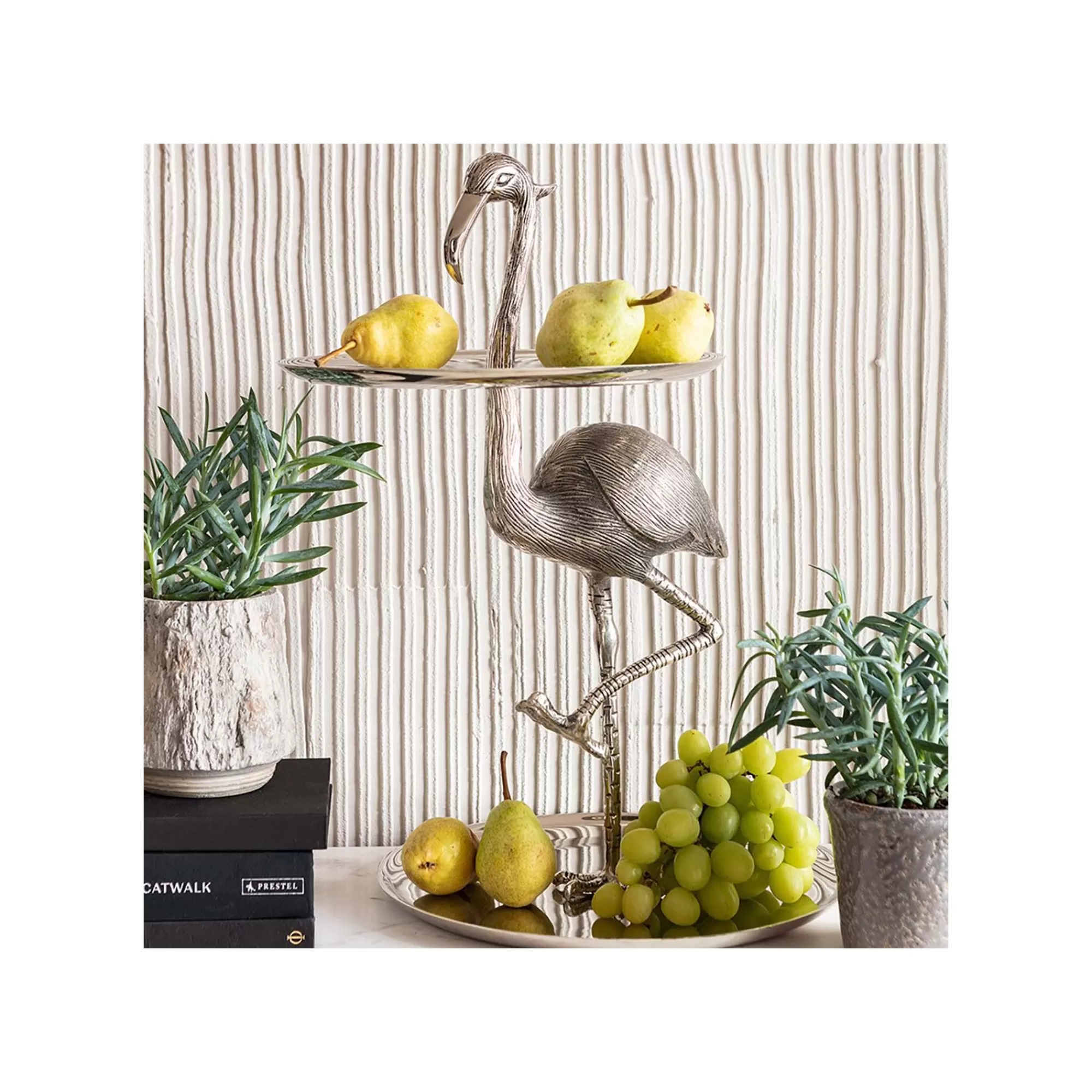KARE Design Présentoir Flamant Rose ^ Vaisselle