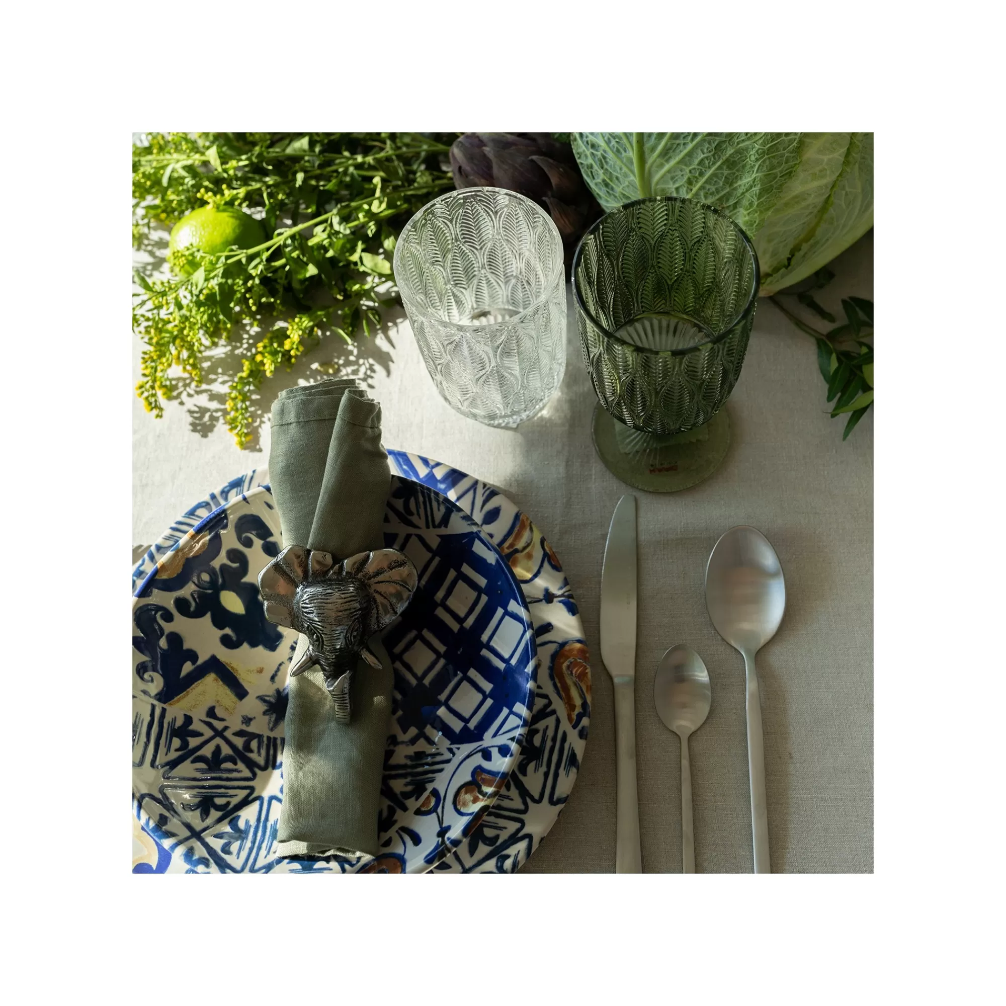 KARE Design Ronds De Serviette éléphant Set De 4 ^ Vaisselle