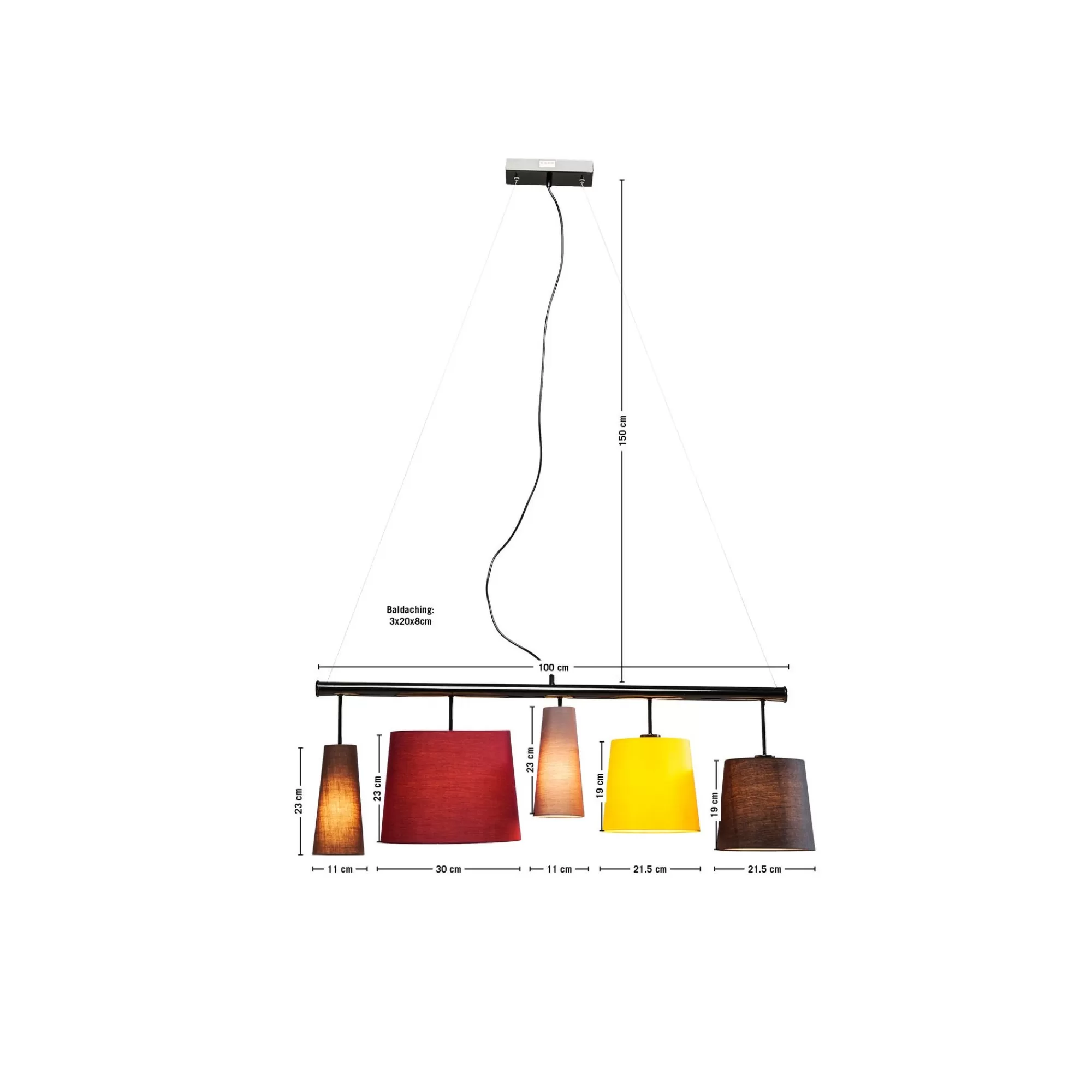 KARE Design Suspension Parecchi 100cm Colore ^ Lustre & Suspension