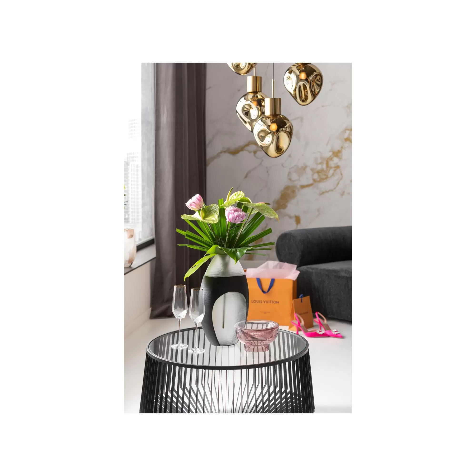 KARE Design Table Basse Corinne 80cm Noire ^ Table Basse