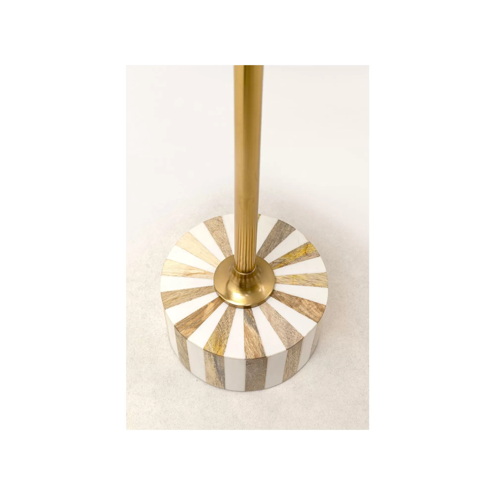 KARE Design Table D'appoint Domero Cirque 25cm Blanche Et Dorée ^ Table D'Appoint & De Chevet