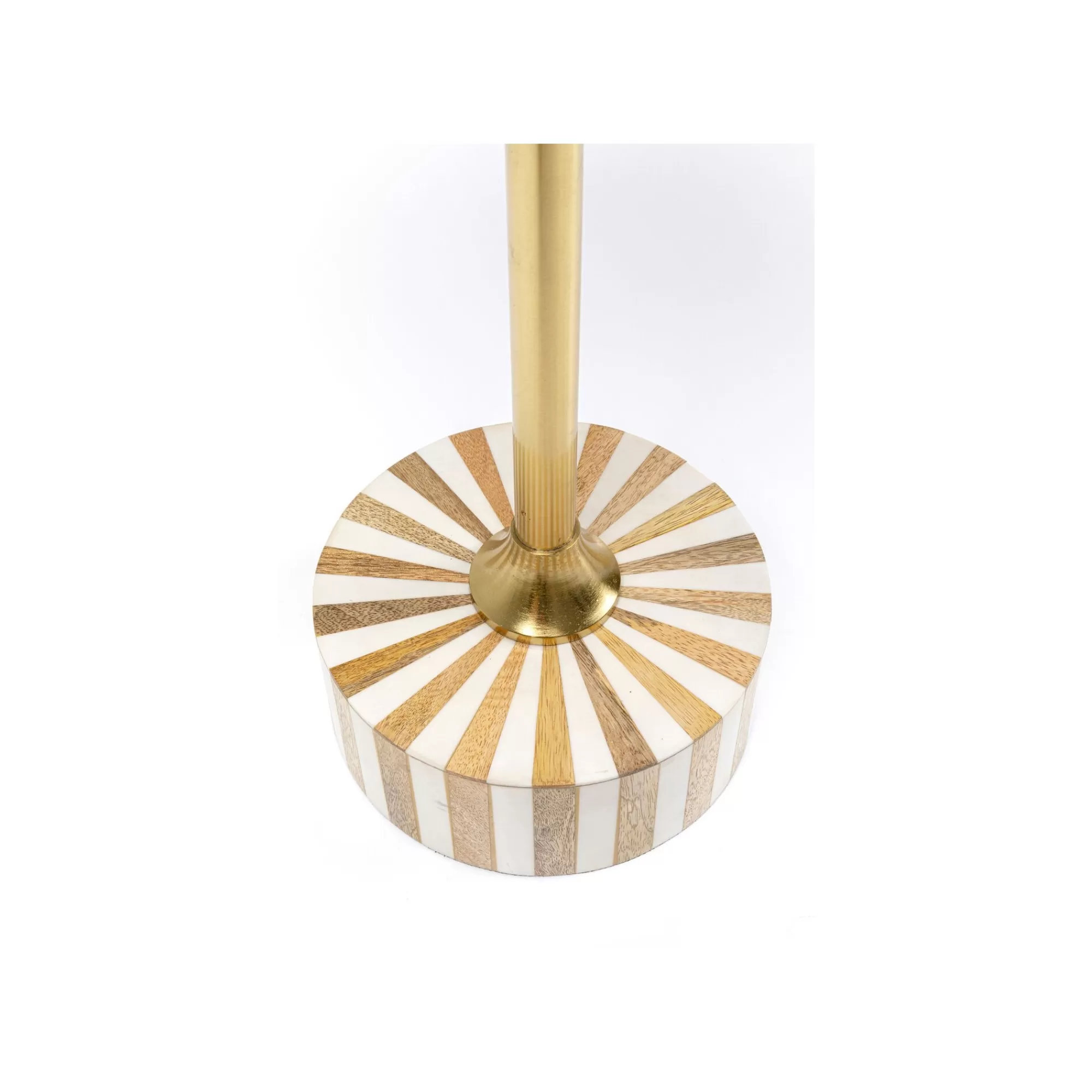 KARE Design Table D'appoint Domero Cirque 40cm Blanche Et Dorée ^ Table D'Appoint & De Chevet