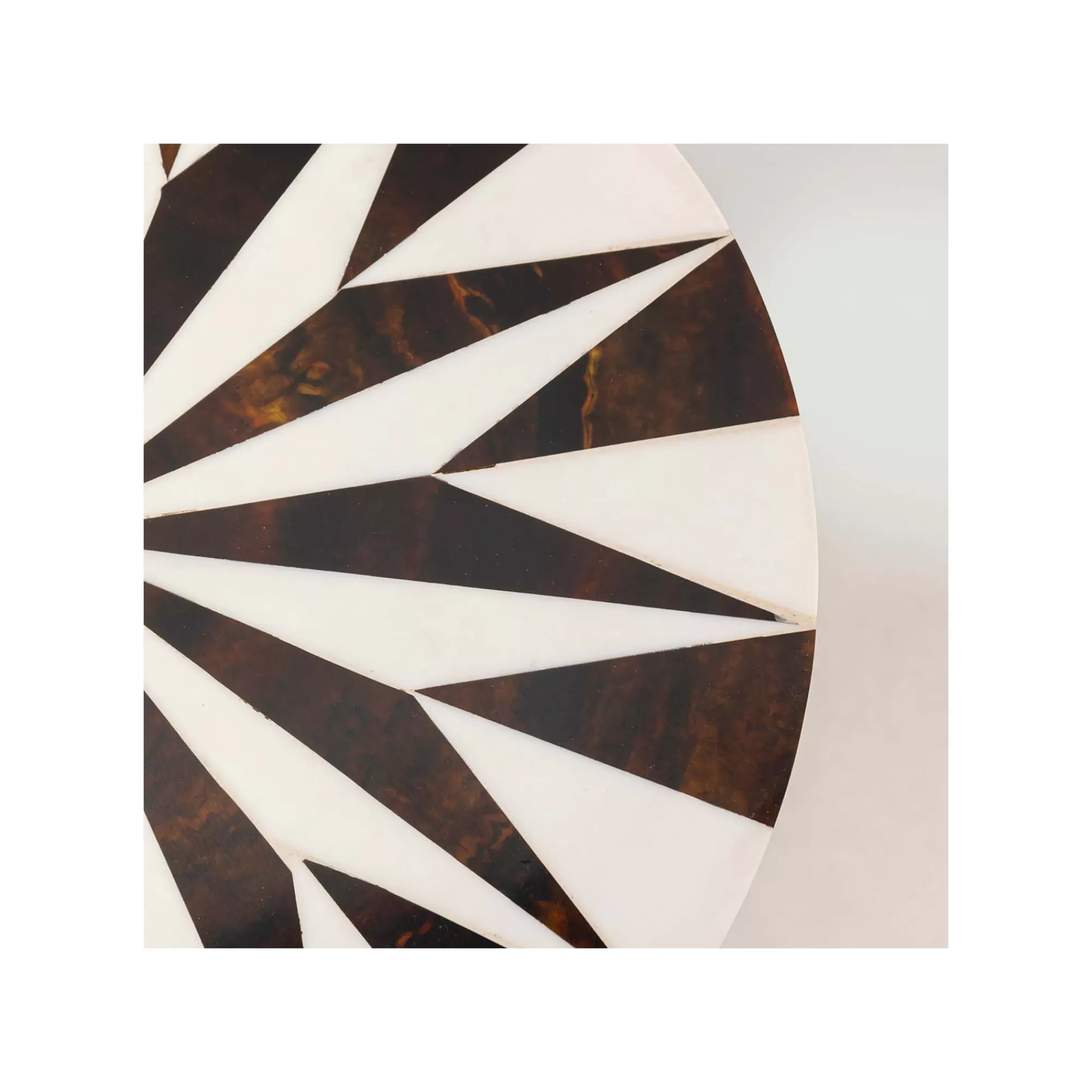 KARE Design Table D'appoint Domero Star 25cm Marron Et Blanche ^ Table D'Appoint & De Chevet