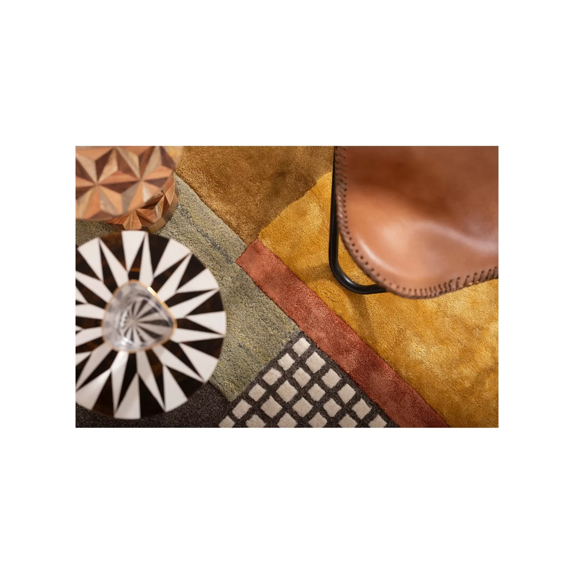 KARE Design Table D'appoint Domero Star 25cm Marron Et Blanche ^ Table D'Appoint & De Chevet