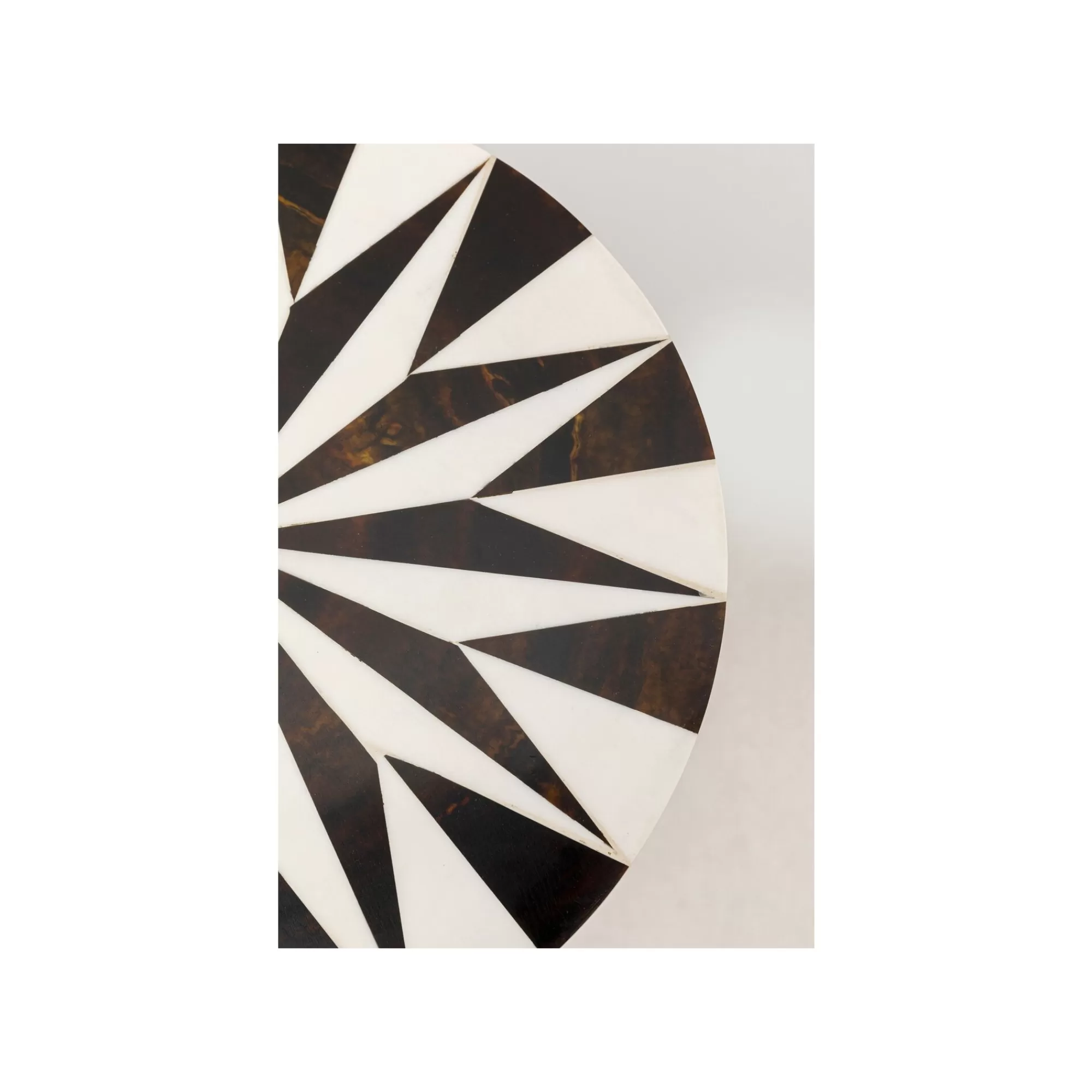 KARE Design Table D'appoint Domero Star 25cm Marron Et Blanche ^ Table D'Appoint & De Chevet