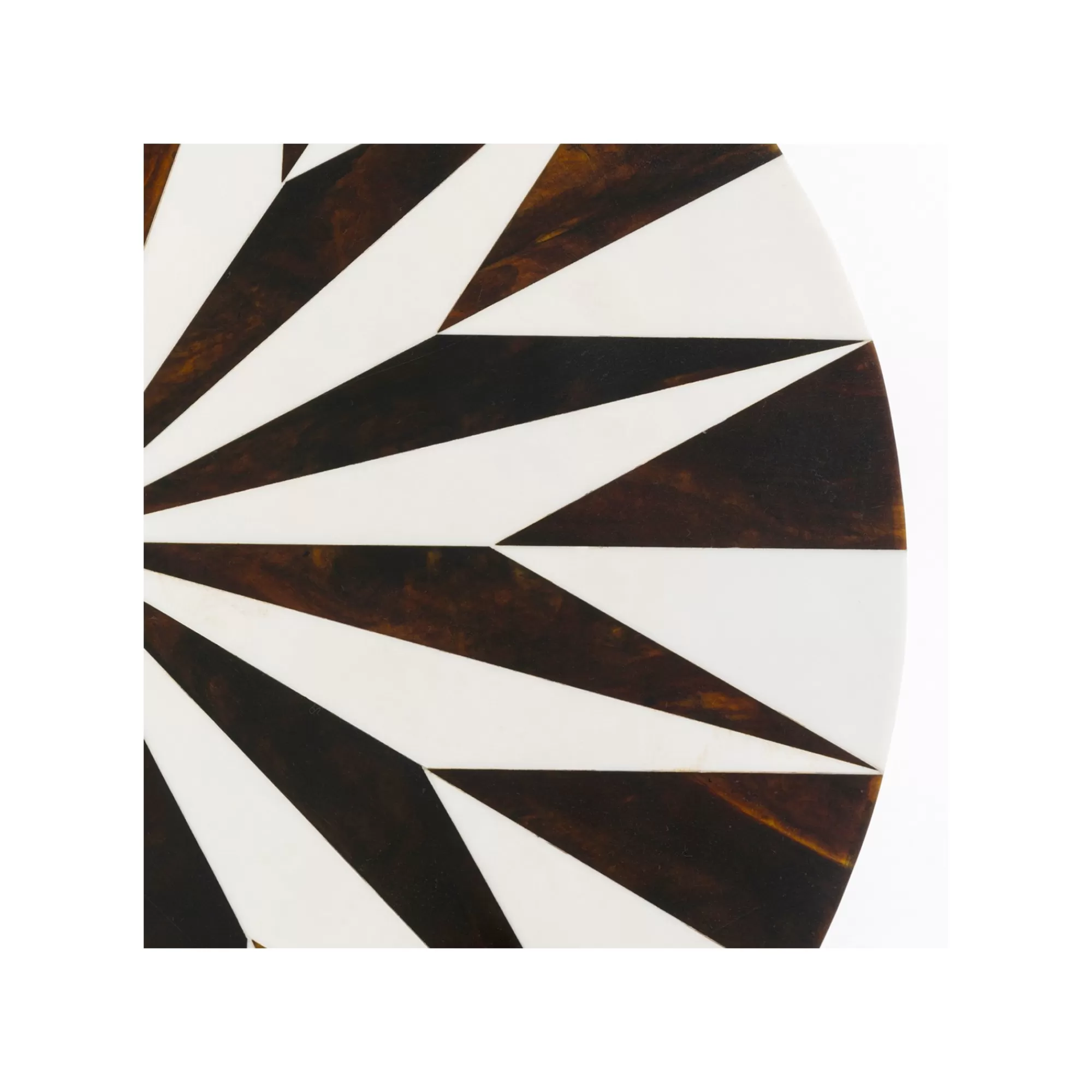KARE Design Table D'appoint Domero Star 40cm Marron Et Blanche ^ Table D'Appoint & De Chevet