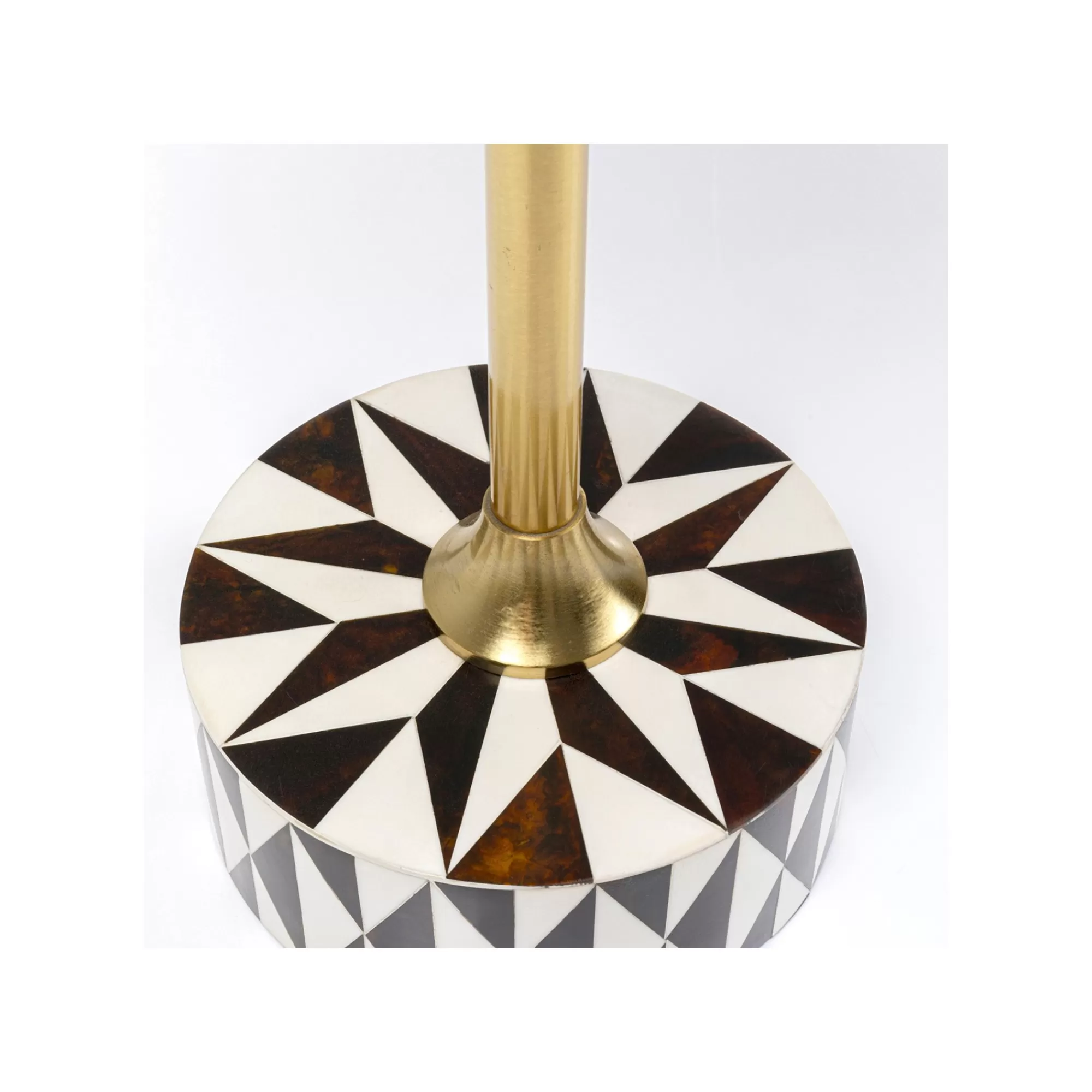 KARE Design Table D'appoint Domero Star 40cm Marron Et Blanche ^ Table D'Appoint & De Chevet