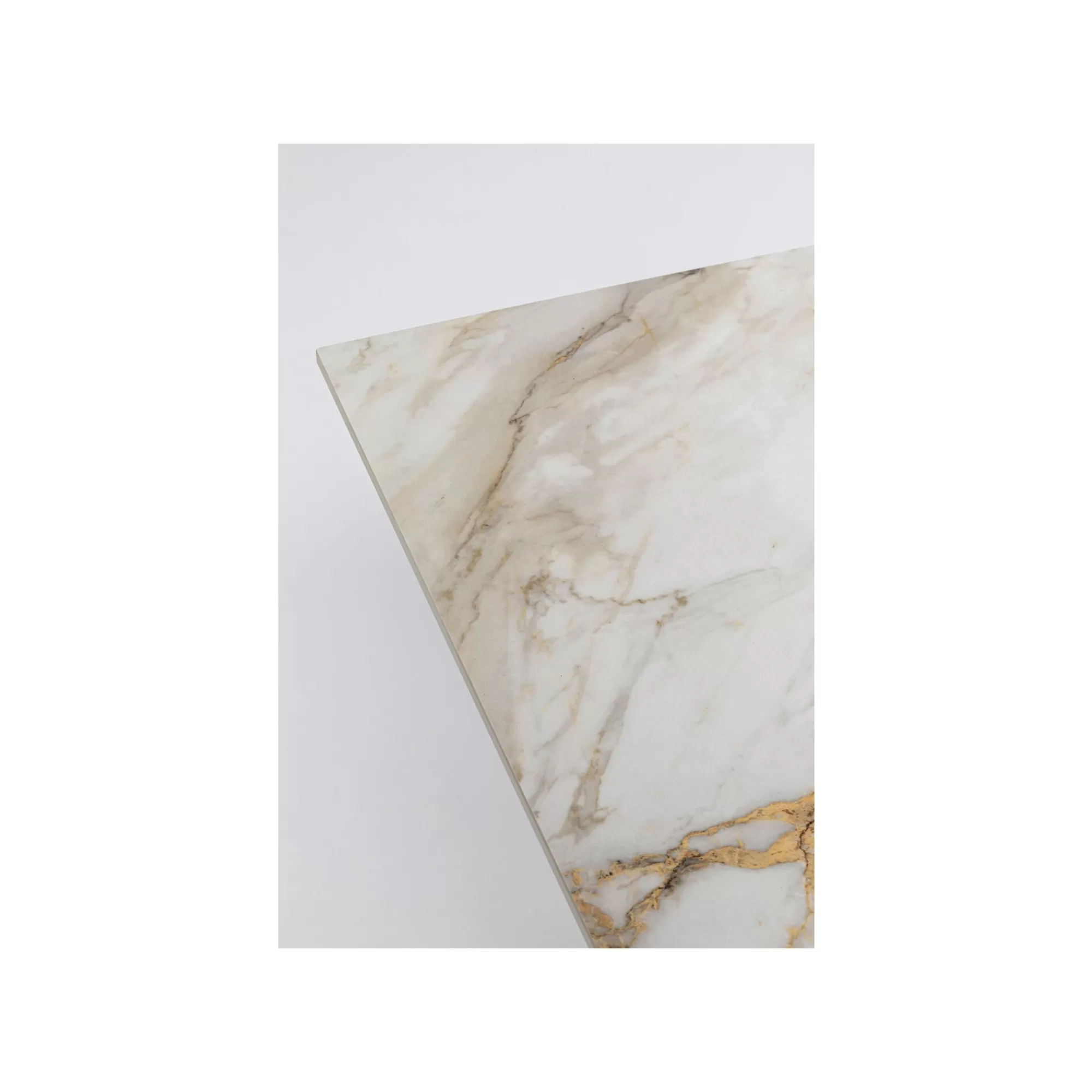 KARE Design Table Eternity Cross Blanche Et Dorée 180x90cm ^ Table