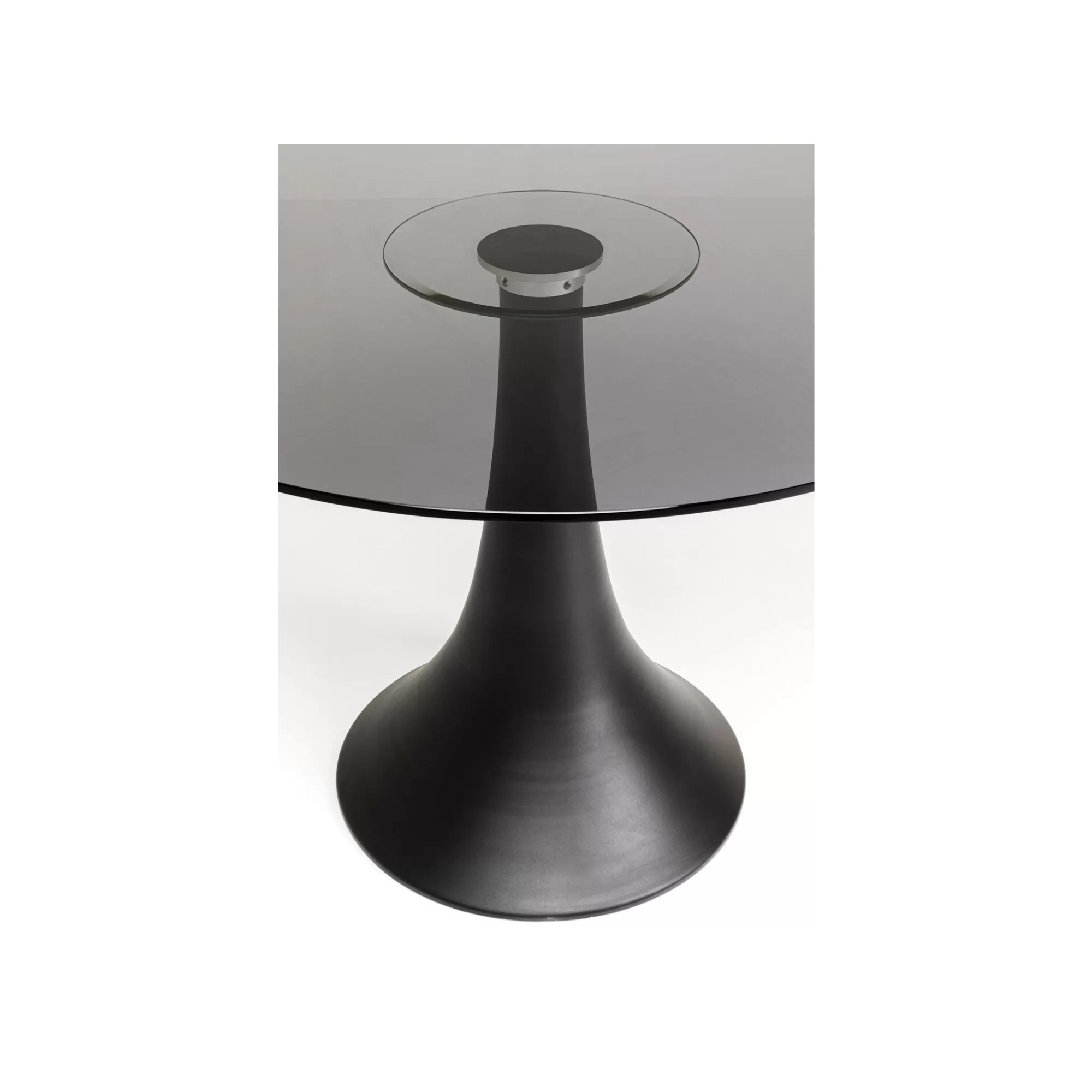 KARE Design Table Grande Possibilita 110cm Noire Et Verre Fumé ^ Table