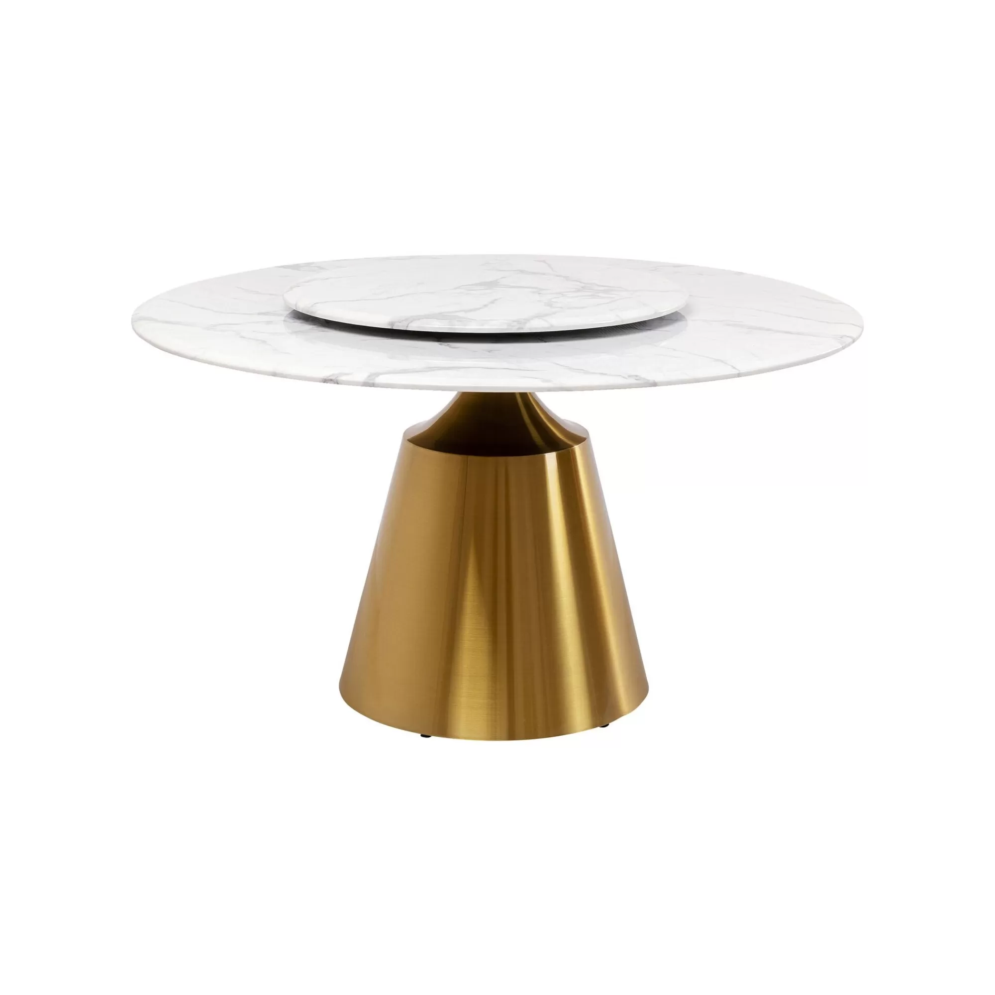 KARE Design Table Lucia 135cm Blanche Et Dorée ^ Table