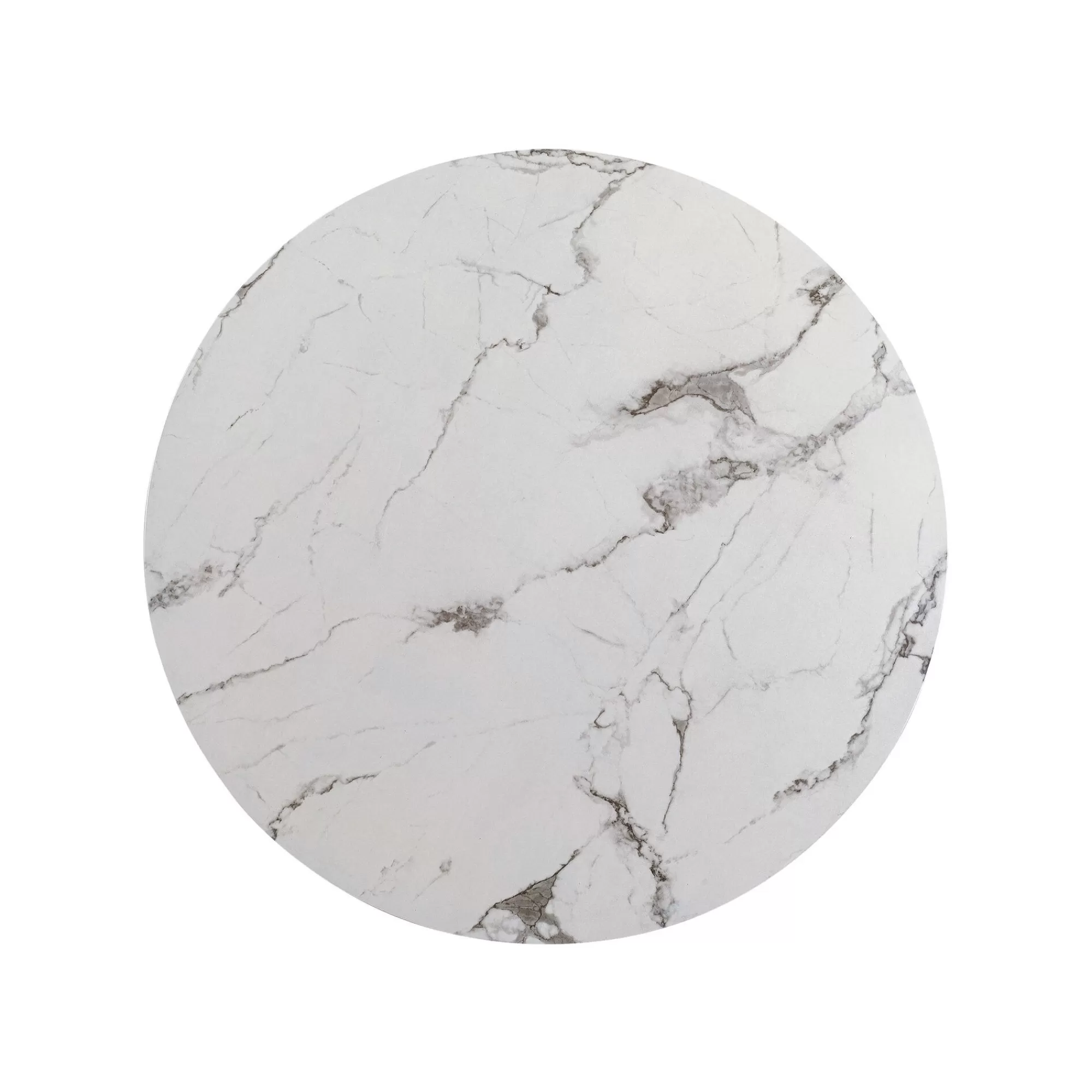KARE Design Table Schickeria 80cm Effet Marbre Blanc Et Noire ^ Table