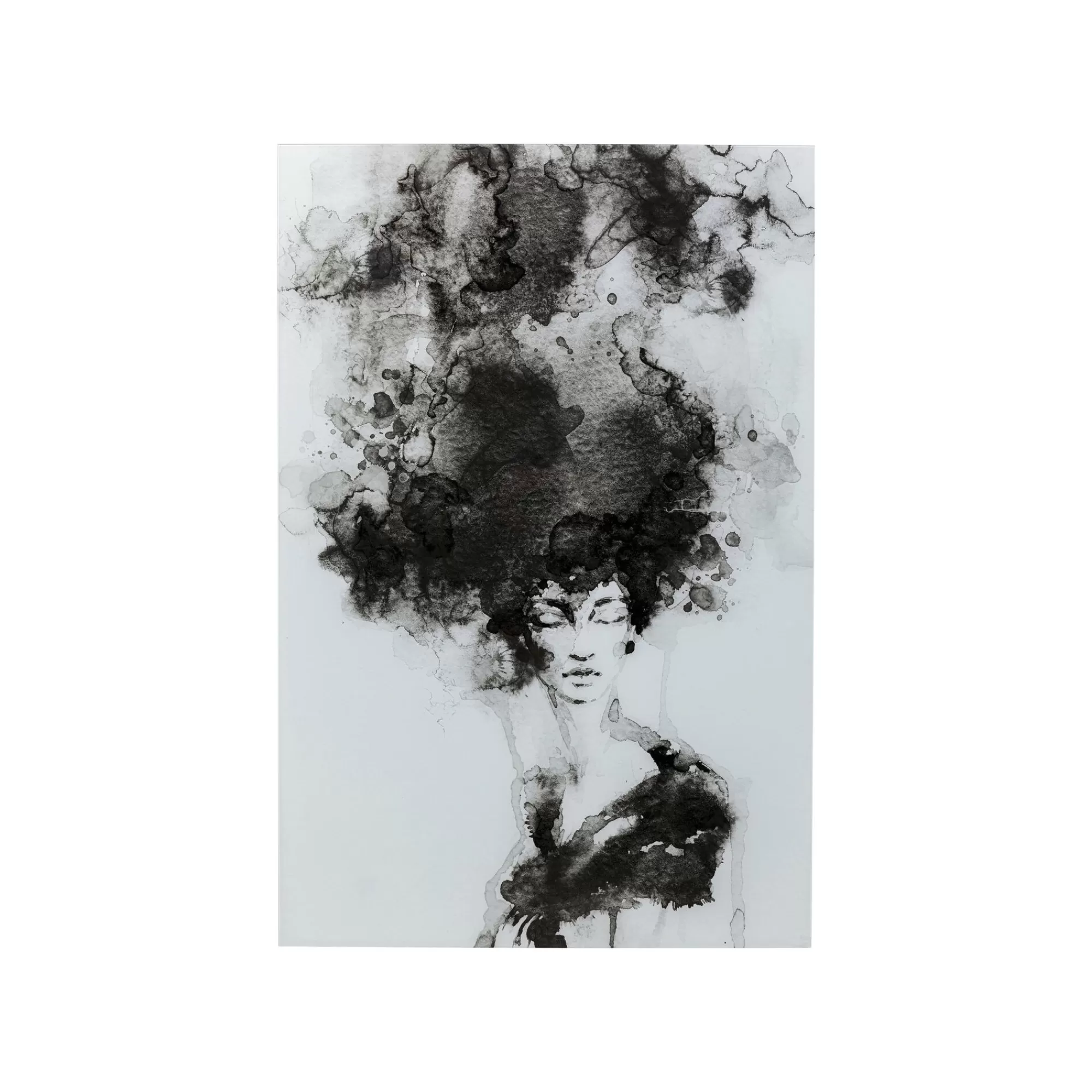 KARE Design Tableau En Verre Fumée Cheveux 100x150cm ^ Tableau