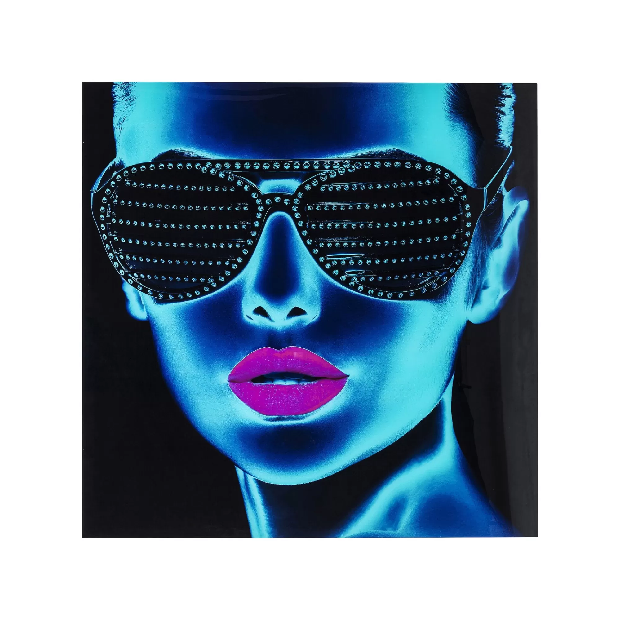 KARE Design Tableau En Verre Tough Girl 120x120cm ^ Tableau