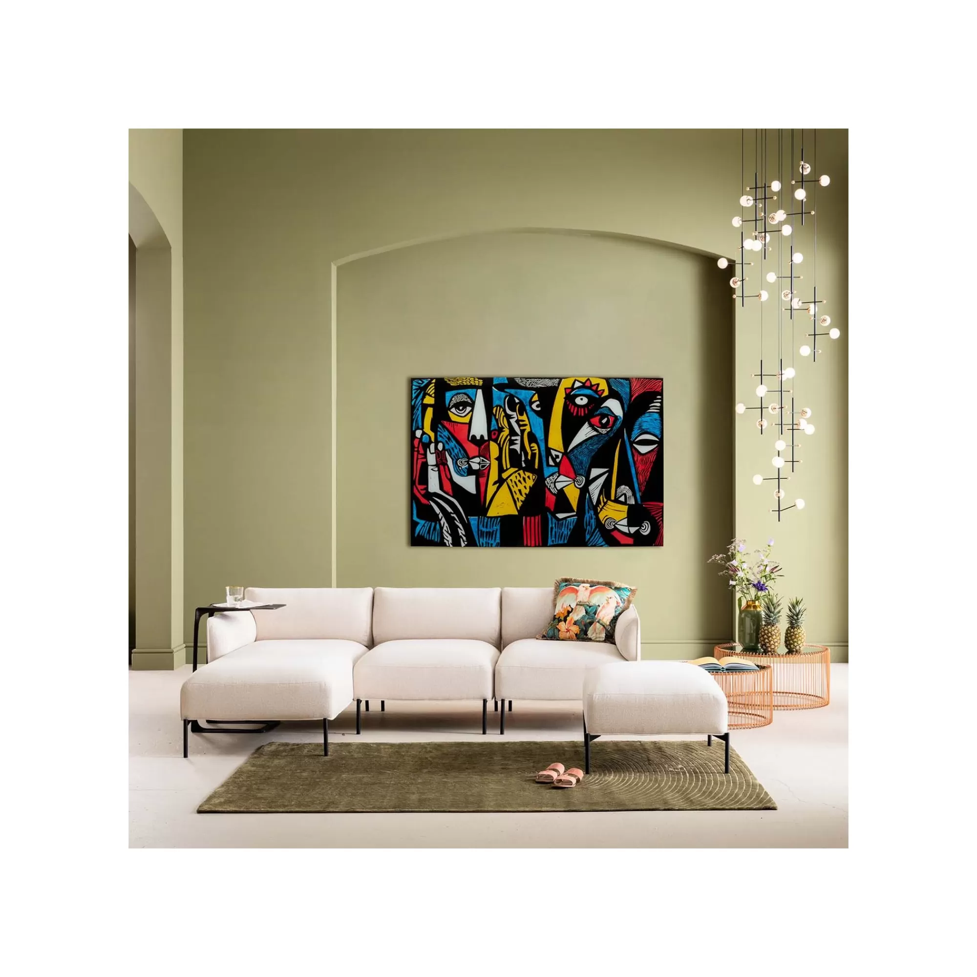 KARE Design Tableau En Verre Visages Abstraits 150x100cm ^ Tableau