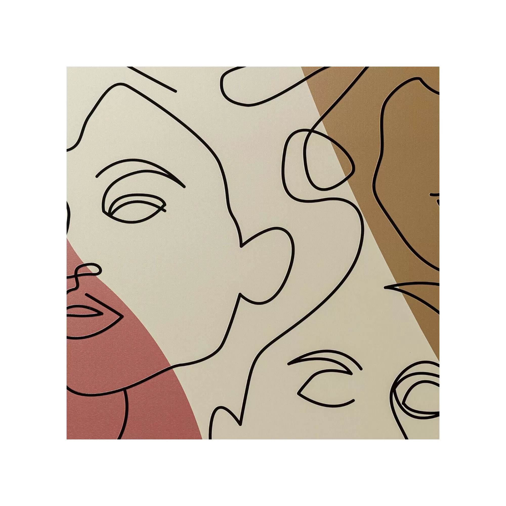KARE Design Tableau Faccia Arte Tricolore 90x120cm ^ Tableau