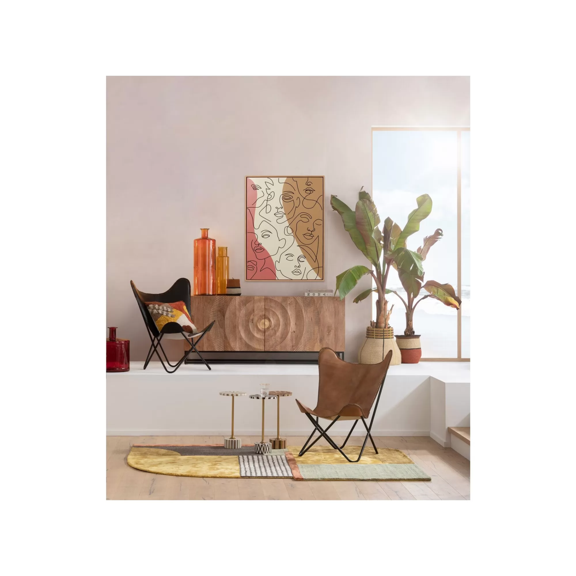 KARE Design Tableau Faccia Arte Tricolore 90x120cm ^ Tableau