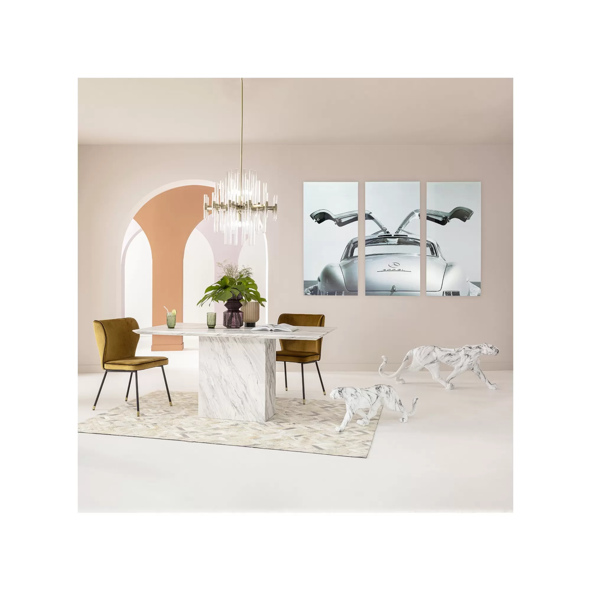 KARE Design Tableaux En Verre Triptychon Voiture 240x160cm Set De 3 ^ Tableau