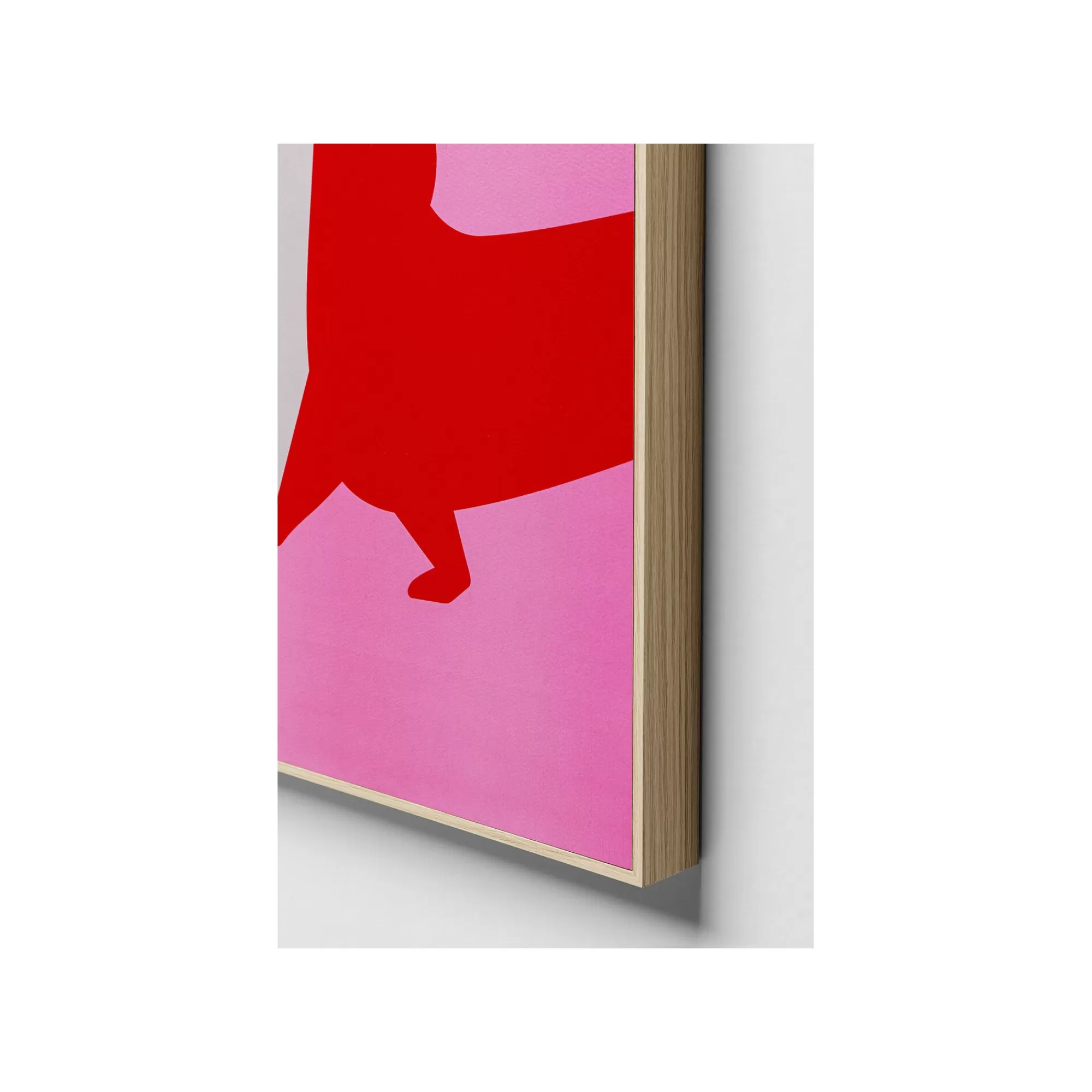 KARE Design Tableaux Teckel Rouge Et Rose Set De 2 ^ Tableau