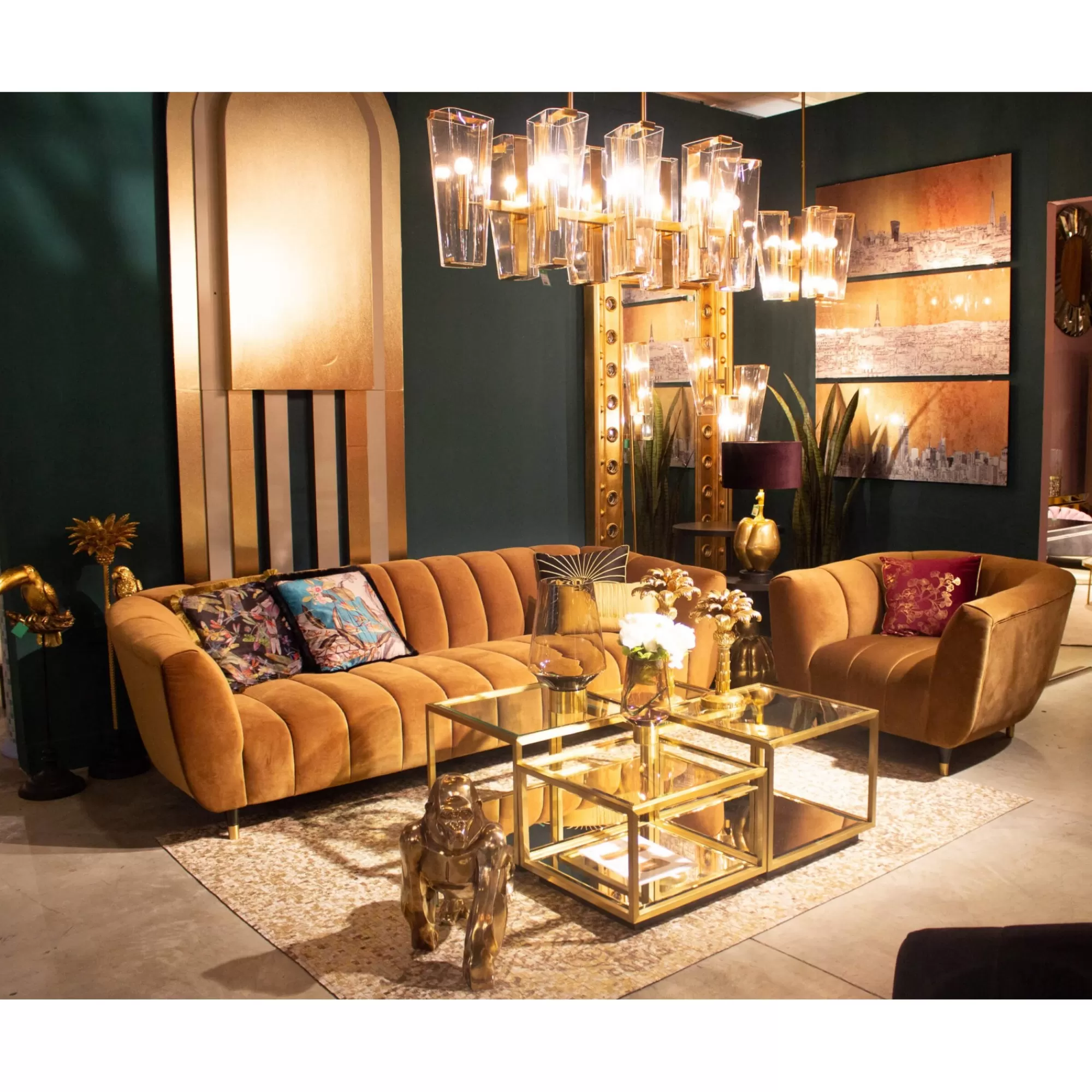 KARE Design Tables Basses Luigi Set De 4 Dorées ^ Table Basse