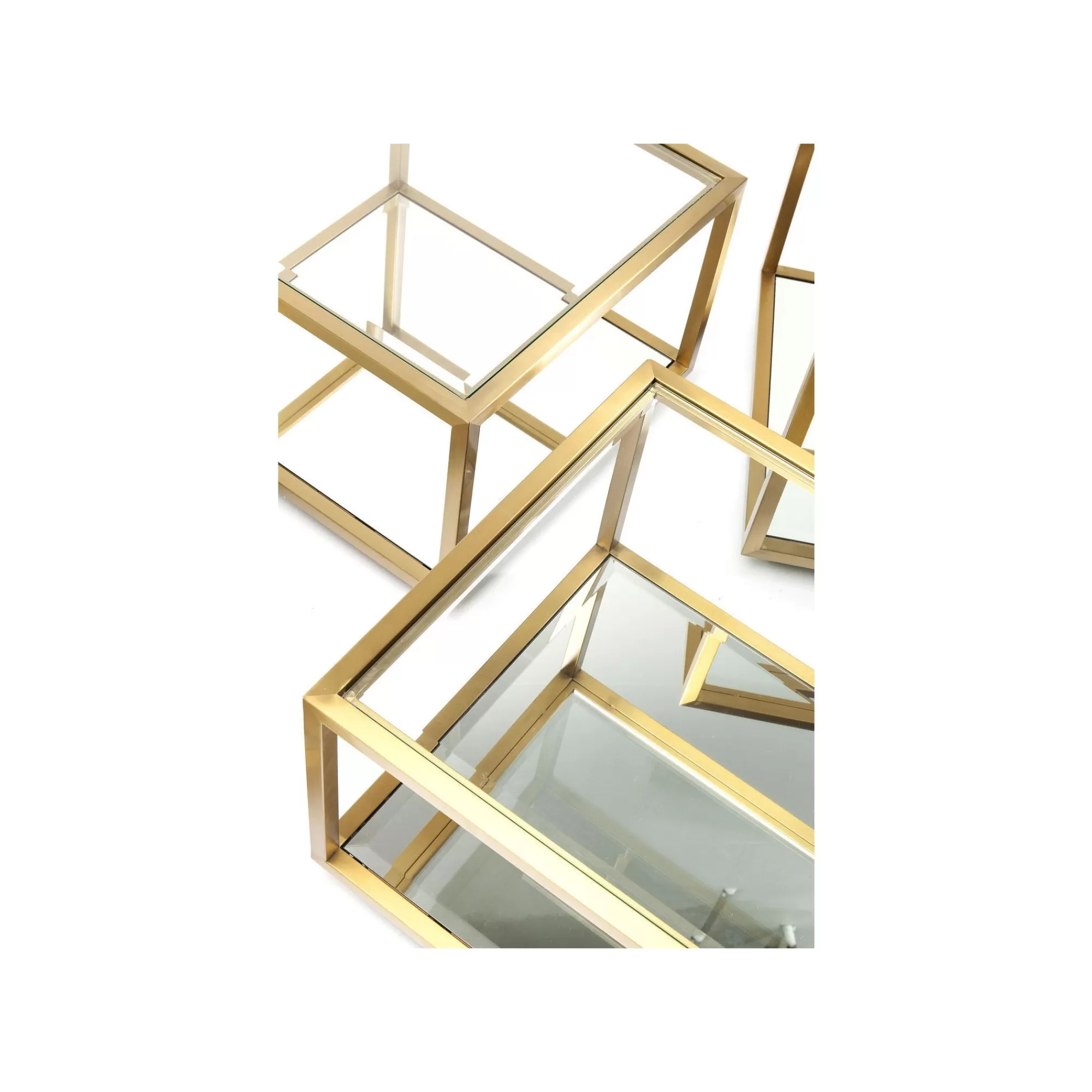 KARE Design Tables Basses Luigi Set De 4 Dorées ^ Table Basse