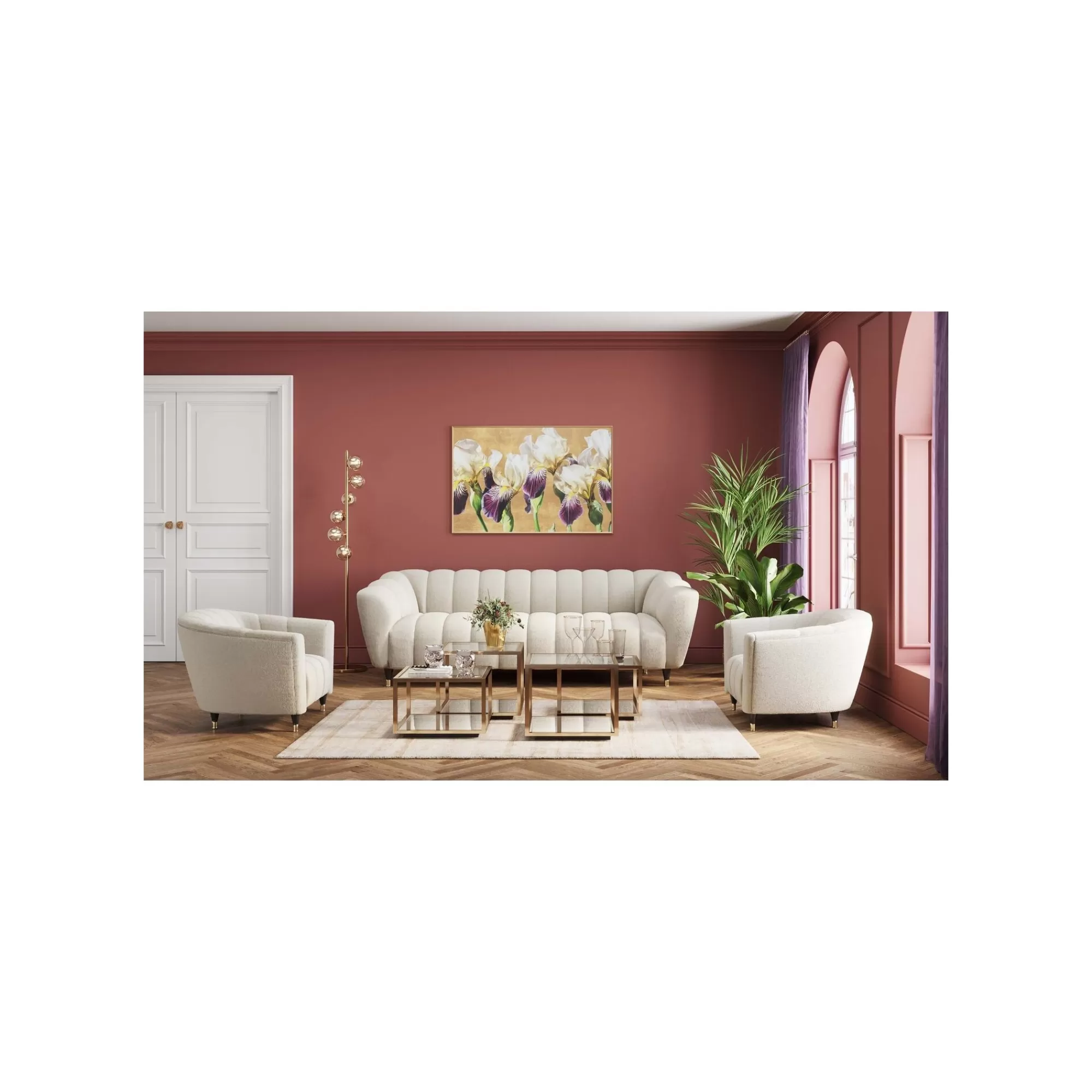 KARE Design Tables Basses Luigi Set De 4 Dorées ^ Table Basse