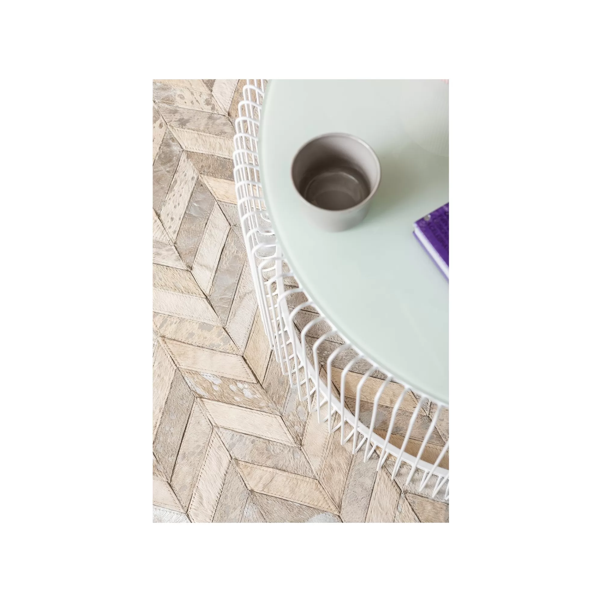 KARE Design Tables Basses Rondes Wire Set De 2 Blanches ^ Table Basse