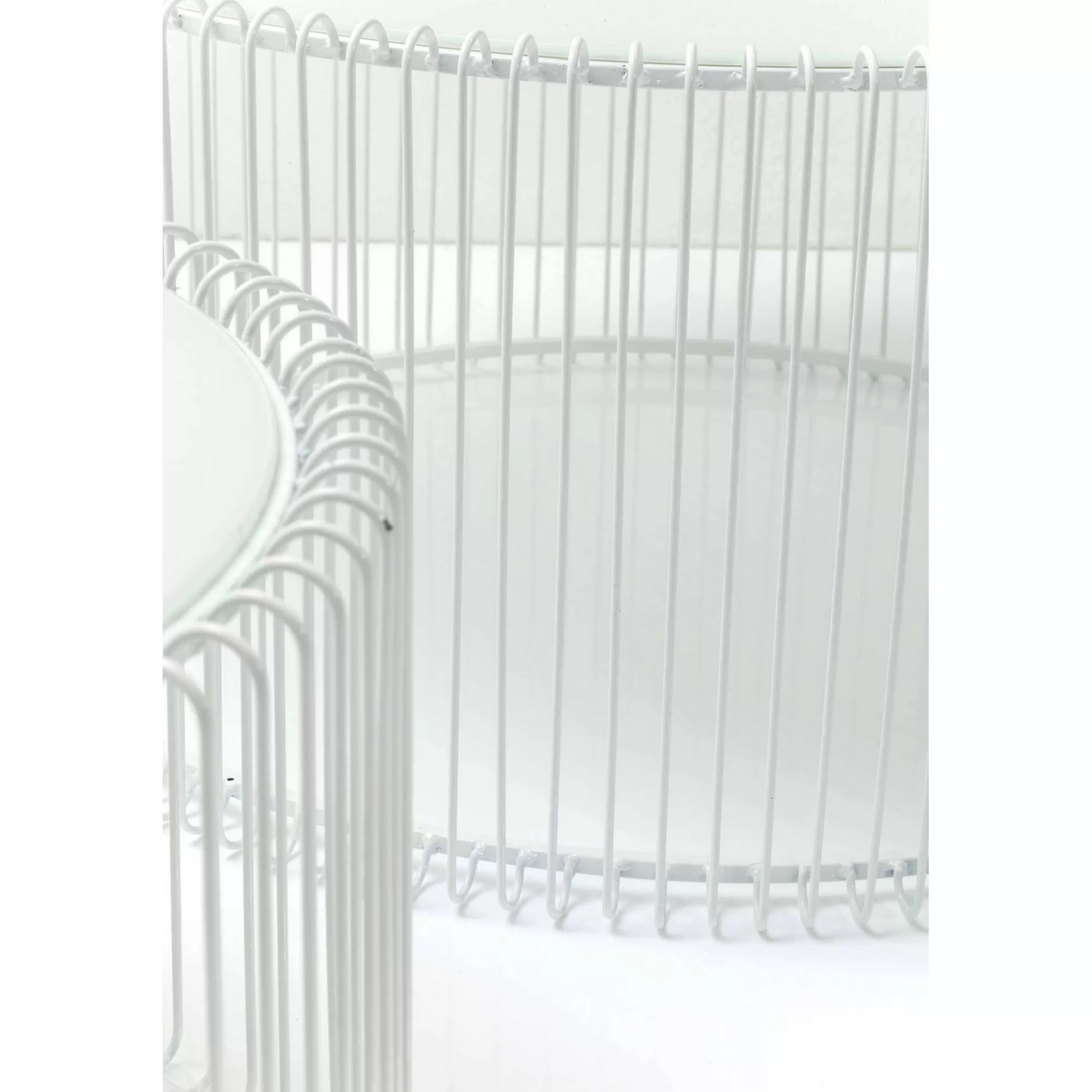 KARE Design Tables Basses Rondes Wire Set De 2 Blanches ^ Table Basse