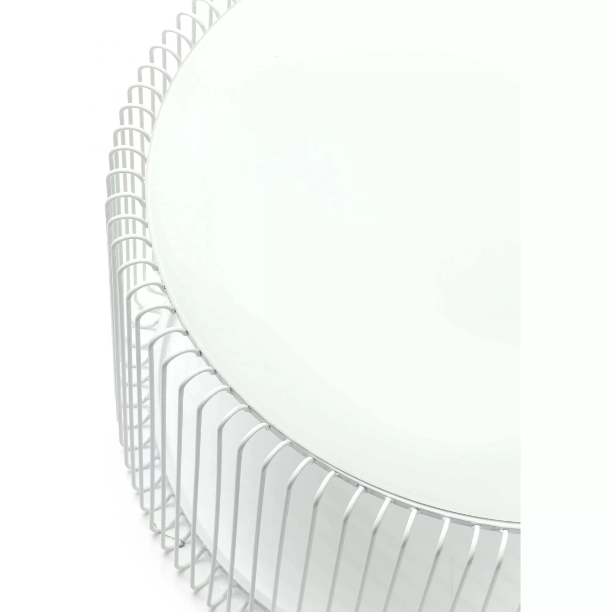 KARE Design Tables Basses Rondes Wire Set De 2 Blanches ^ Table Basse
