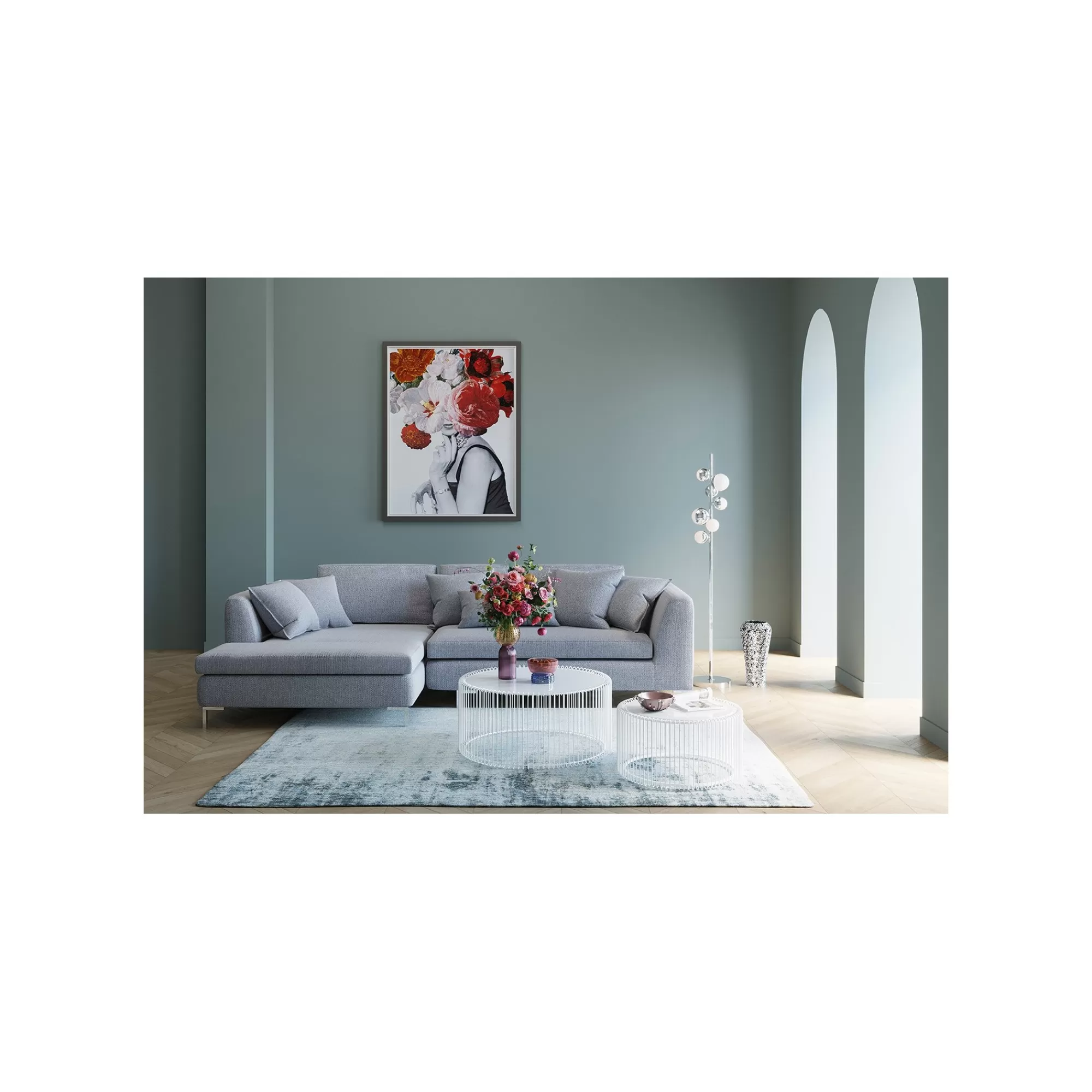 KARE Design Tables Basses Rondes Wire Set De 2 Blanches ^ Table Basse