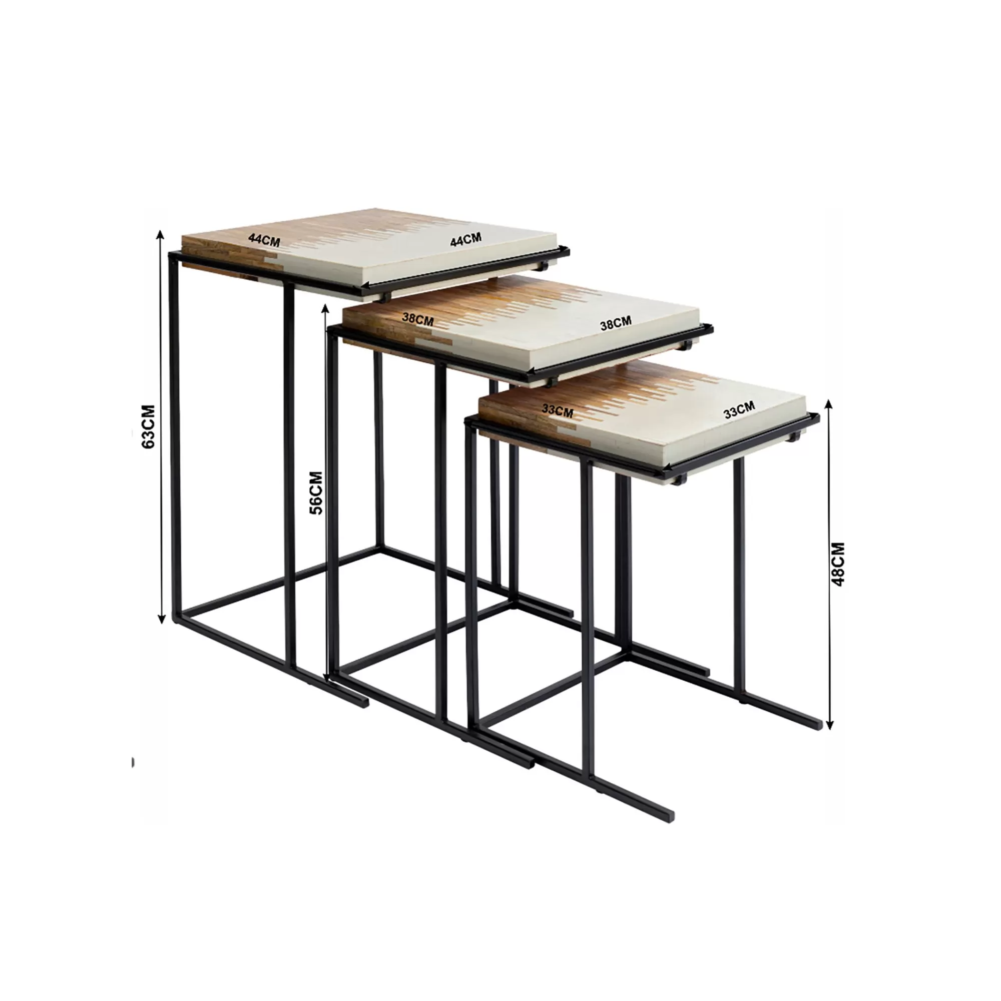 KARE Design Tables D'appoint Bora Bora Set De 3 ^ Table D'Appoint & De Chevet