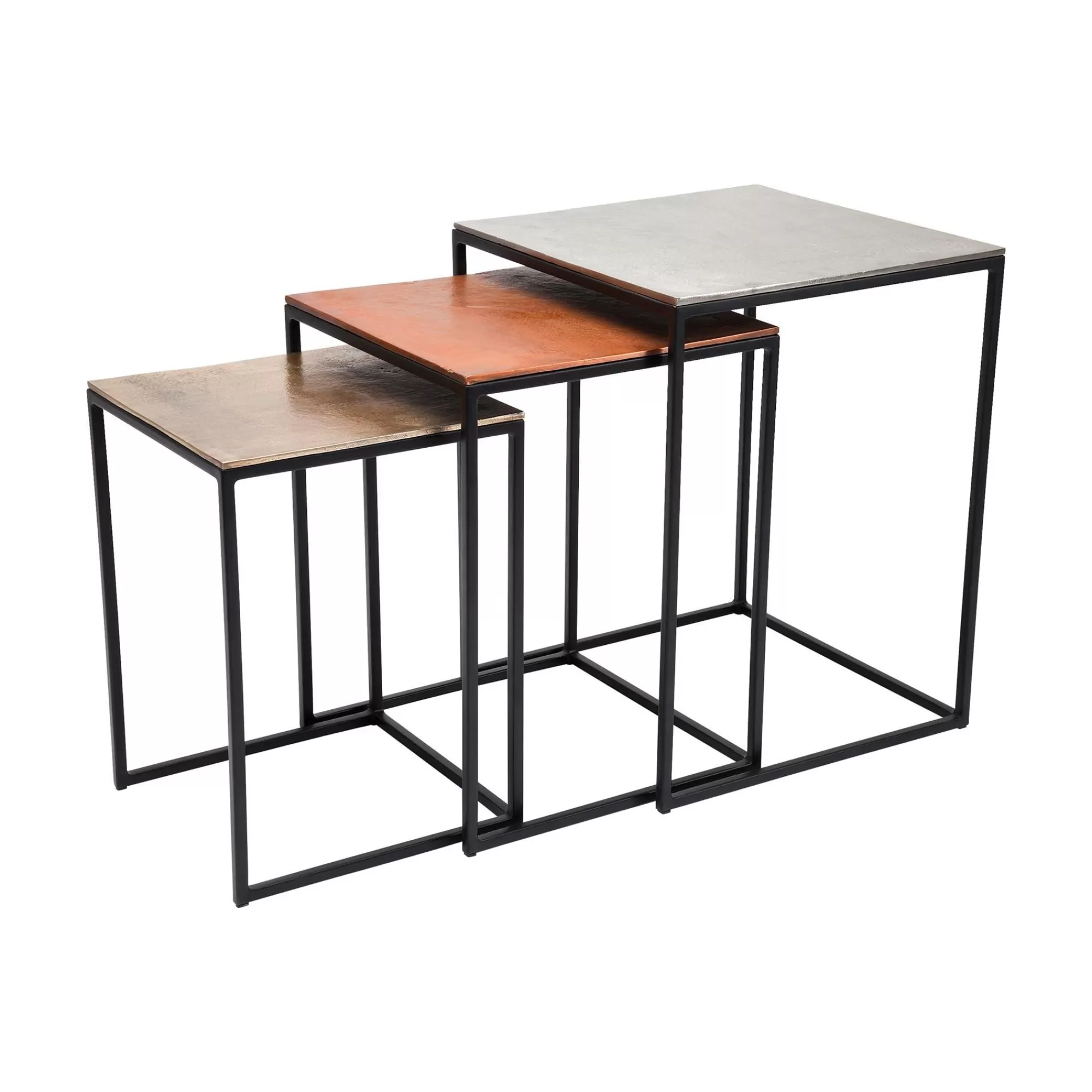 KARE Design Tables D'appoint Loft Square Vintage Set De 3 ^ Table D'Appoint & De Chevet