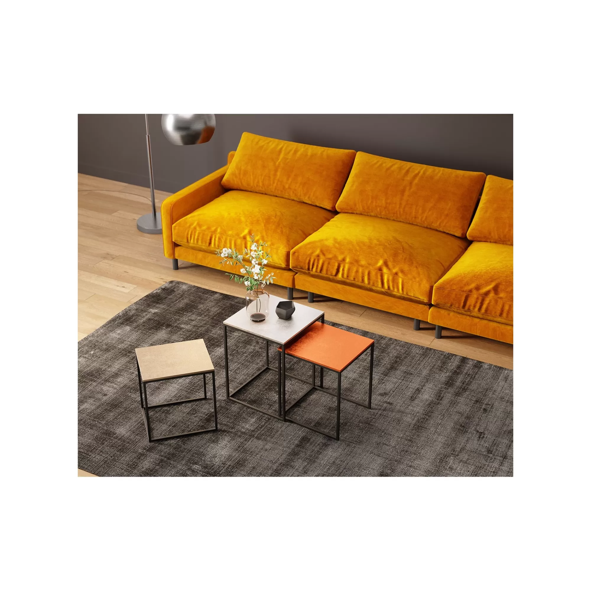 KARE Design Tables D'appoint Loft Square Vintage Set De 3 ^ Table D'Appoint & De Chevet