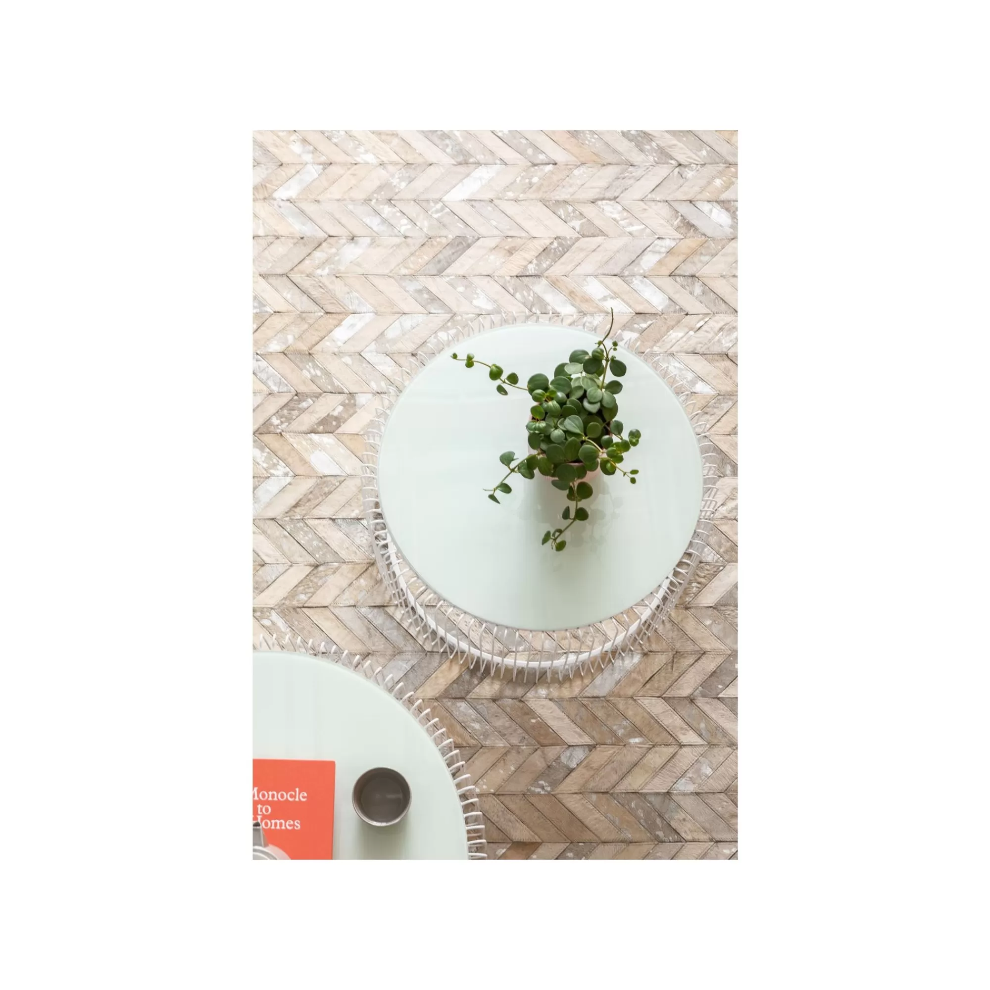 KARE Design Tables D'appoint Rondes Wire Blanches Set De 2 ^ Table D'Appoint & De Chevet