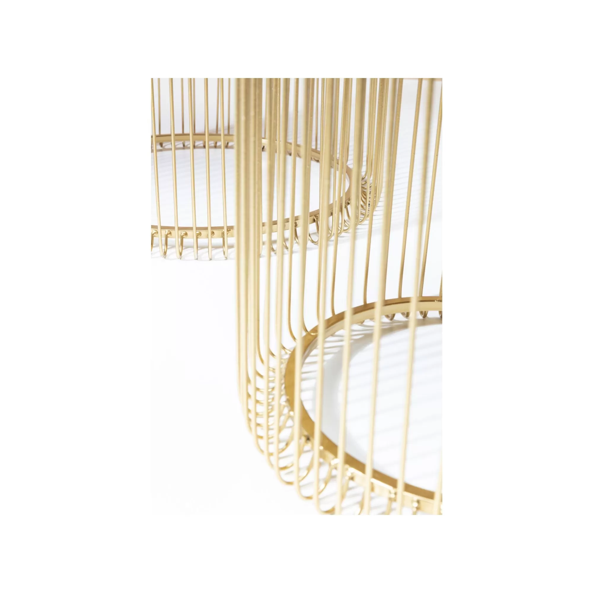KARE Design Tables D'appoint Rondes Wire Laiton Set De 2 ^ Table D'Appoint & De Chevet