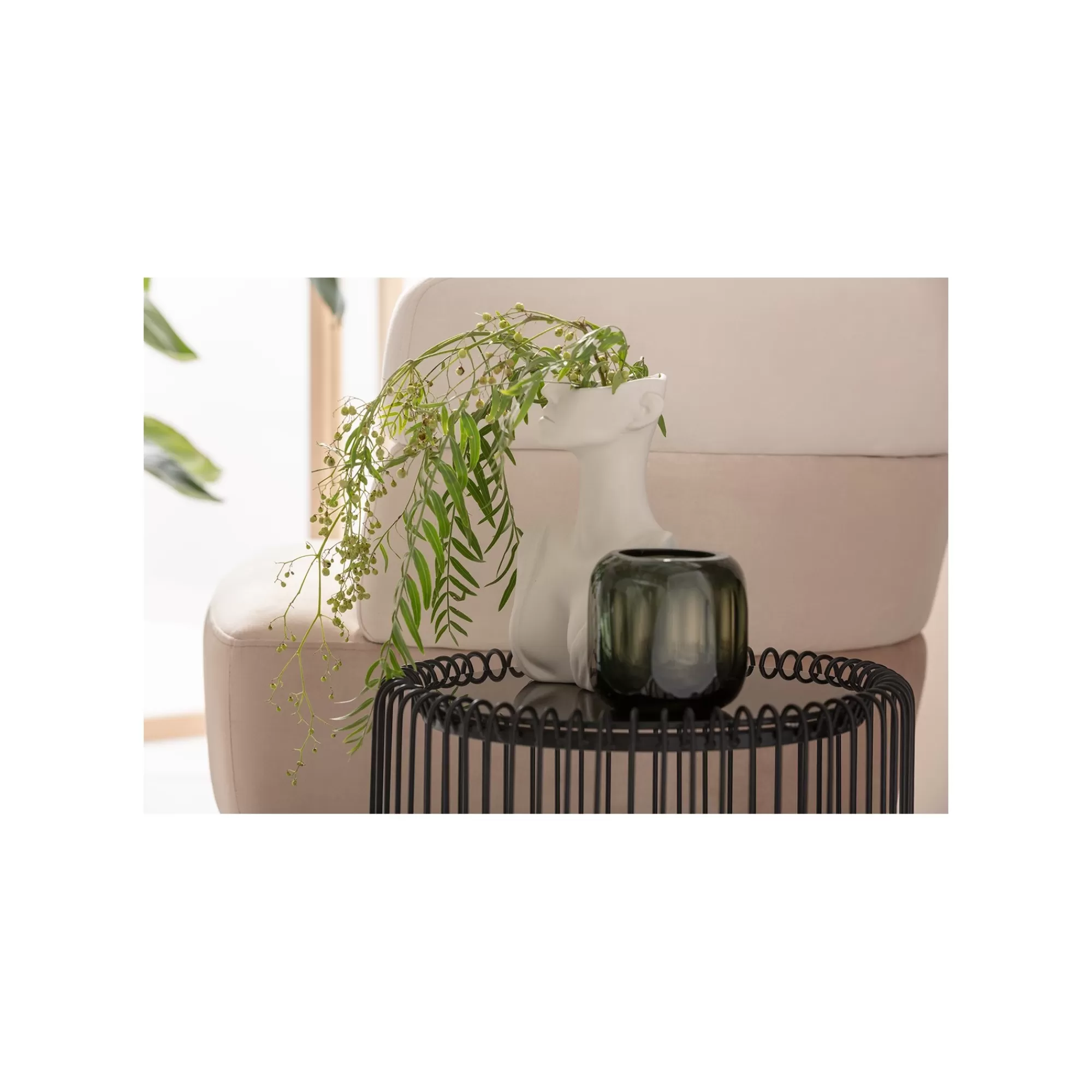 KARE Design Tables D'appoint Rondes Wire Noires Set De 2 ^ Table D'Appoint & De Chevet