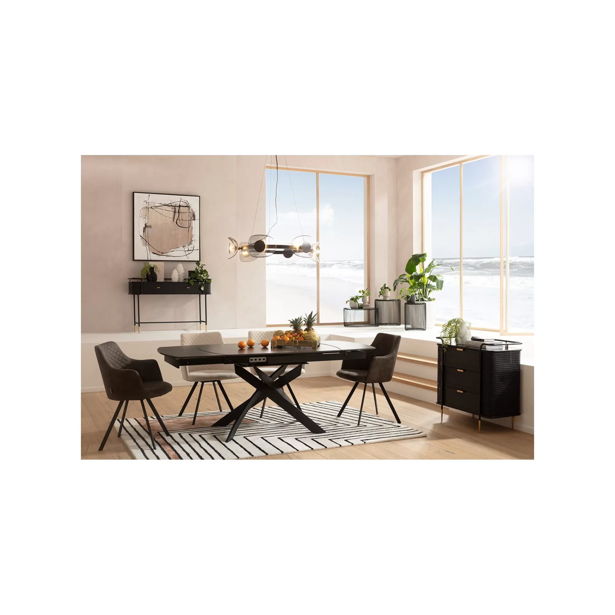 KARE Design Tables D'appoint Rondes Wire Noires Set De 2 ^ Table D'Appoint & De Chevet