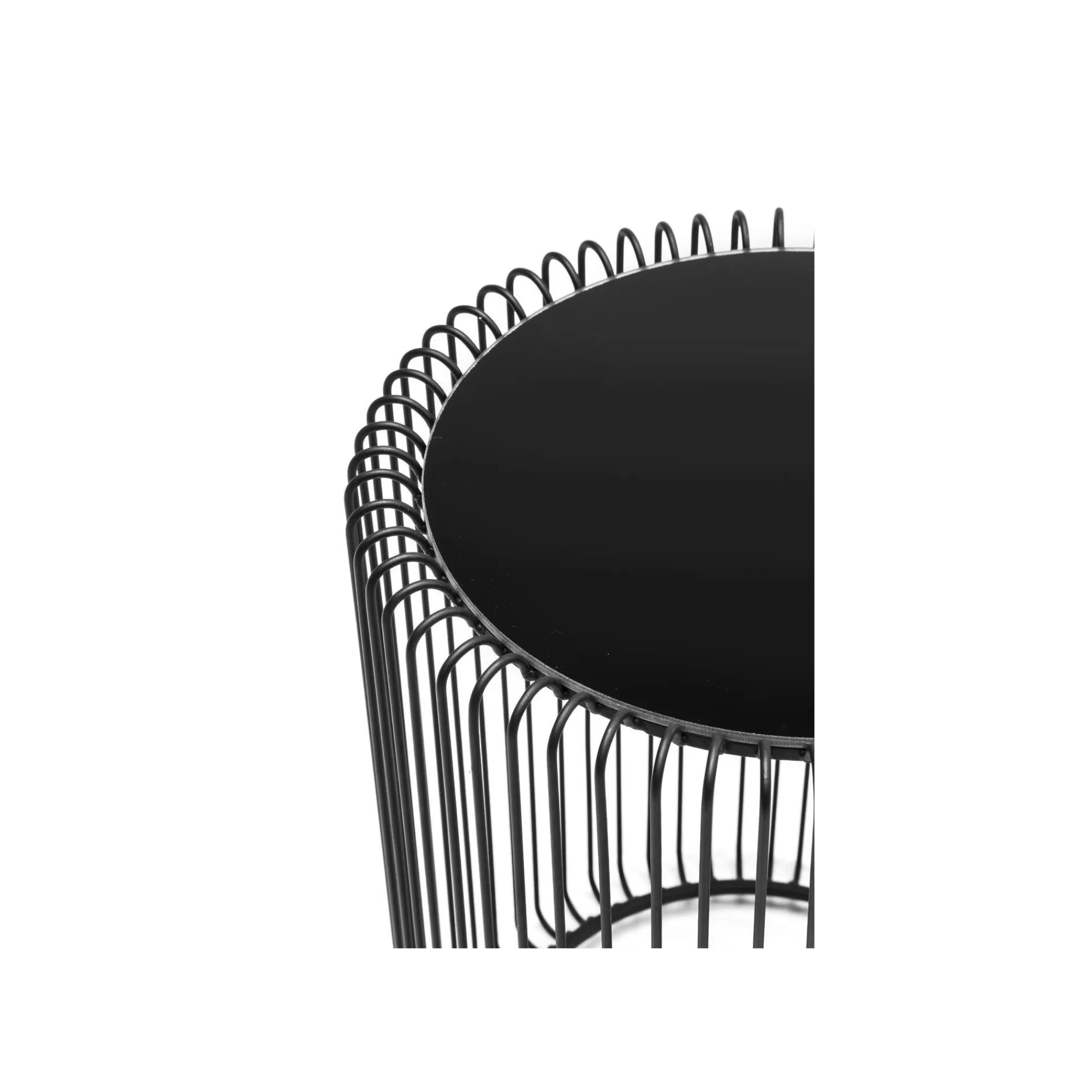 KARE Design Tables D'appoint Rondes Wire Noires Set De 2 ^ Table D'Appoint & De Chevet