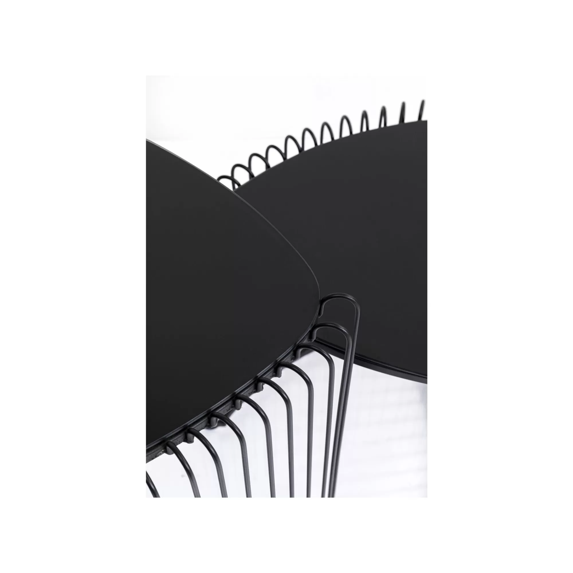 KARE Design Tables D'appoint Triangle Wire Noires Set De 2 ^ Table D'Appoint & De Chevet