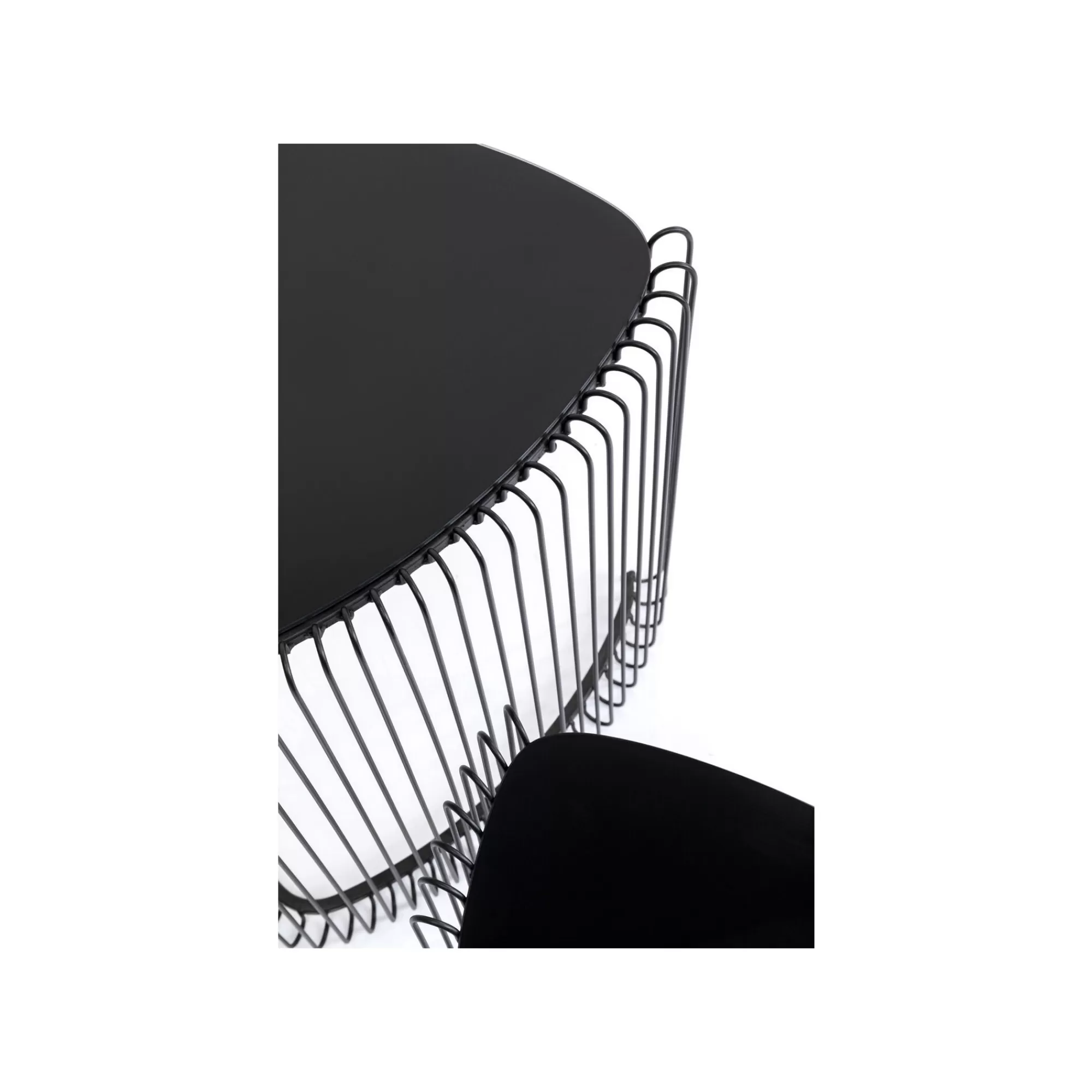 KARE Design Tables D'appoint Triangle Wire Noires Set De 2 ^ Table D'Appoint & De Chevet